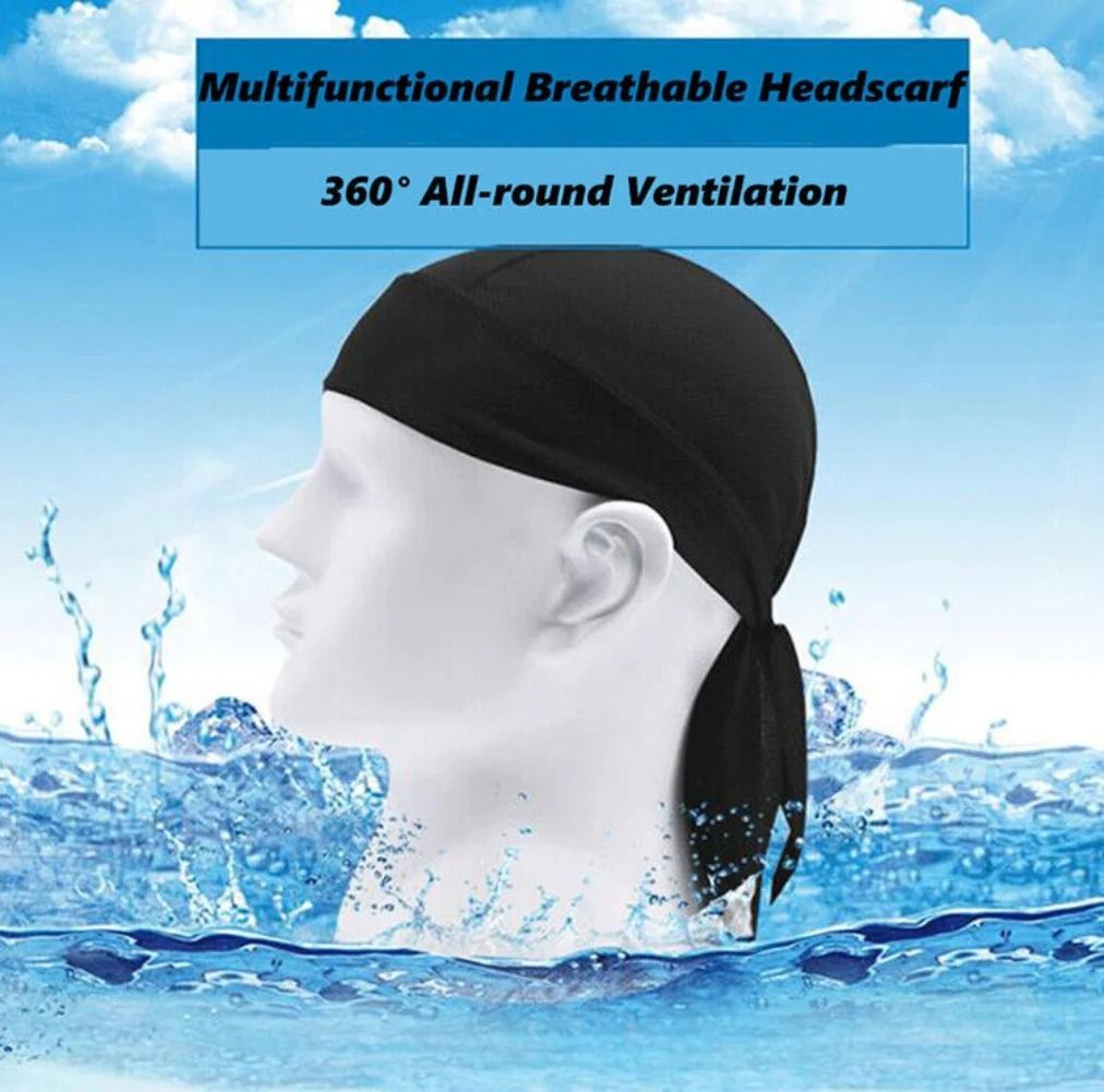 Men Cooling Head Wrap And Quick Dry Cycling Beanie Skull Cap For Motorcycle Riding And Outdoor Pira 2
