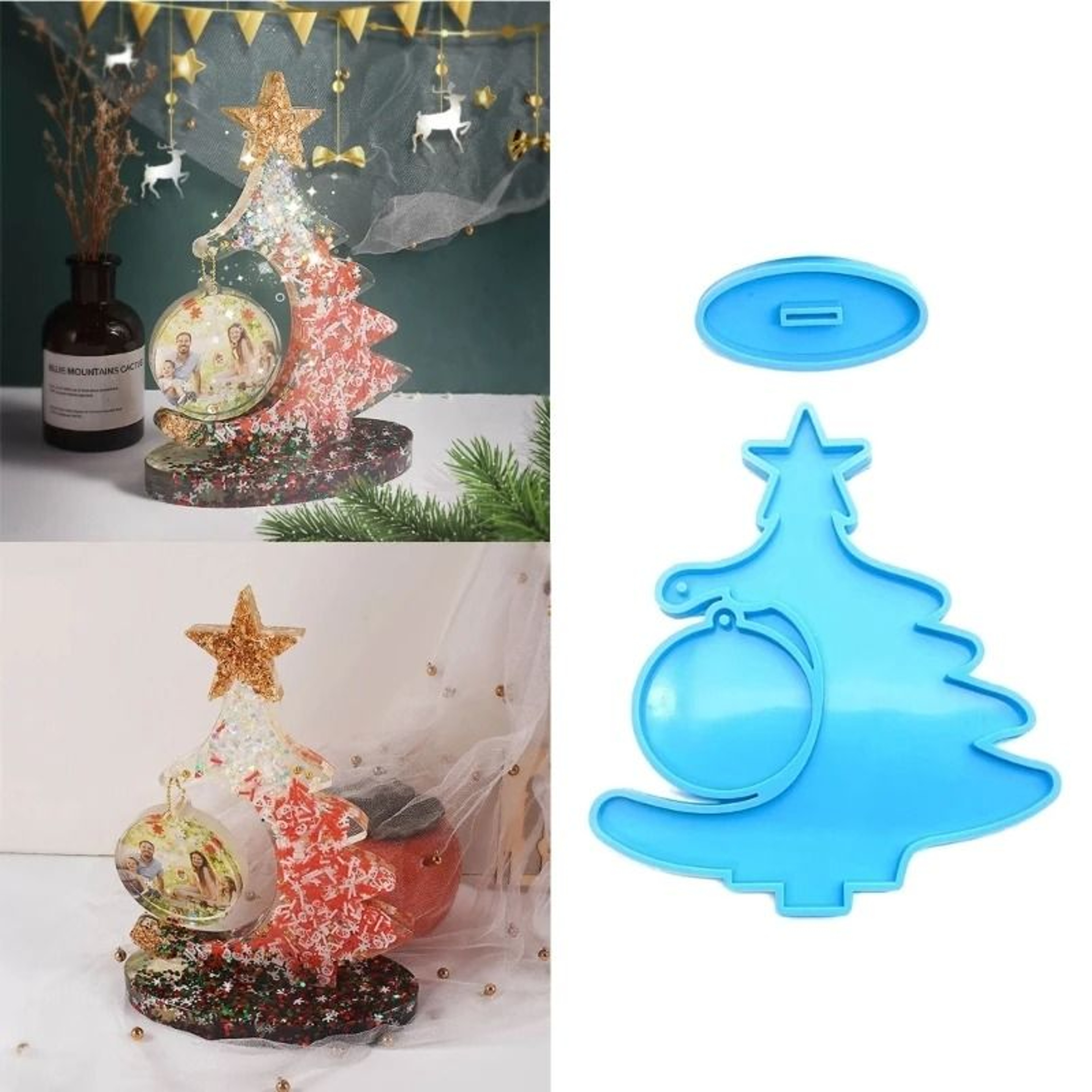 Christmas Tree Silicone Mold For Epoxy Resin Crafts And Holiday Decor Supplies 0