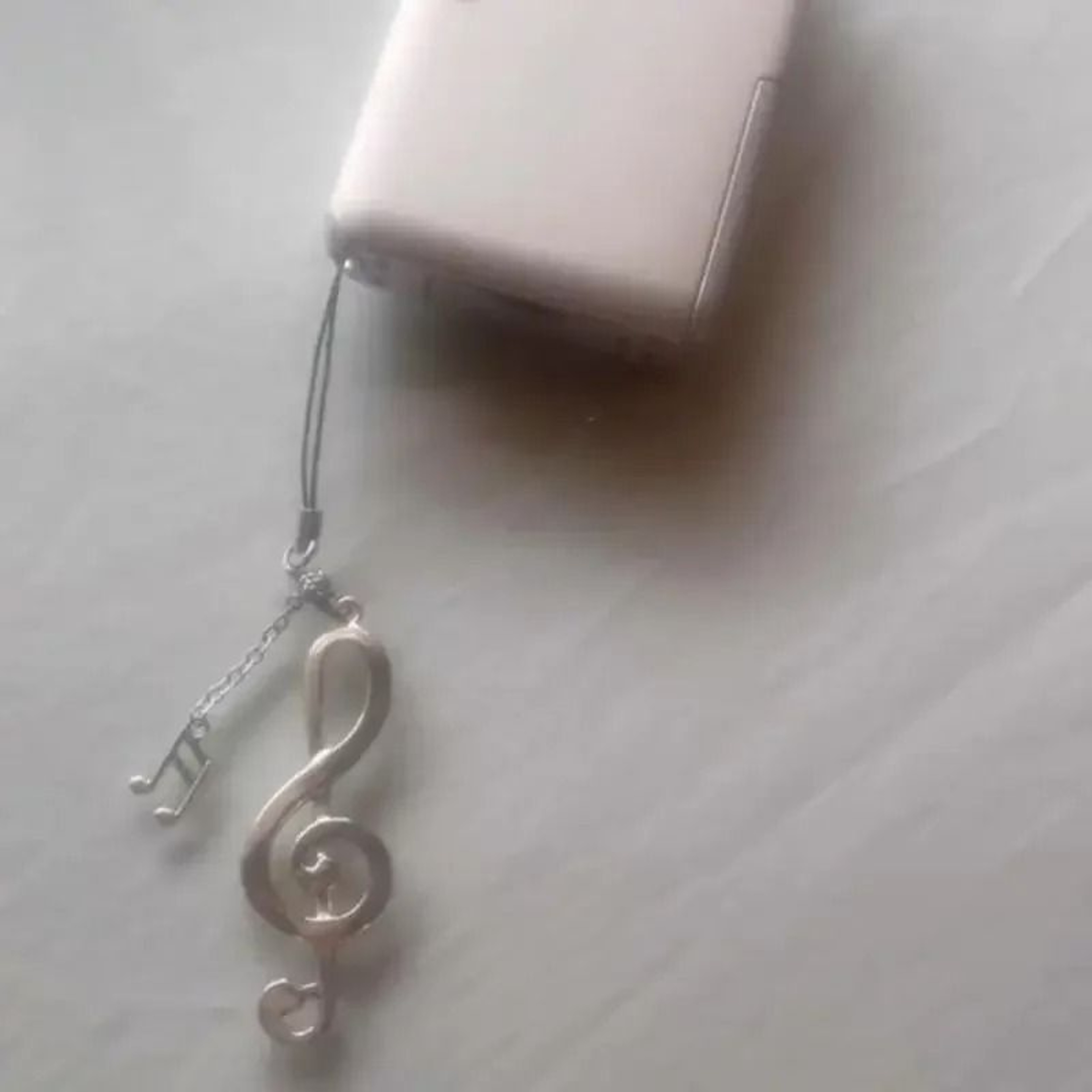Musical Note Phone Charm Alloy Keychain Accessory 2