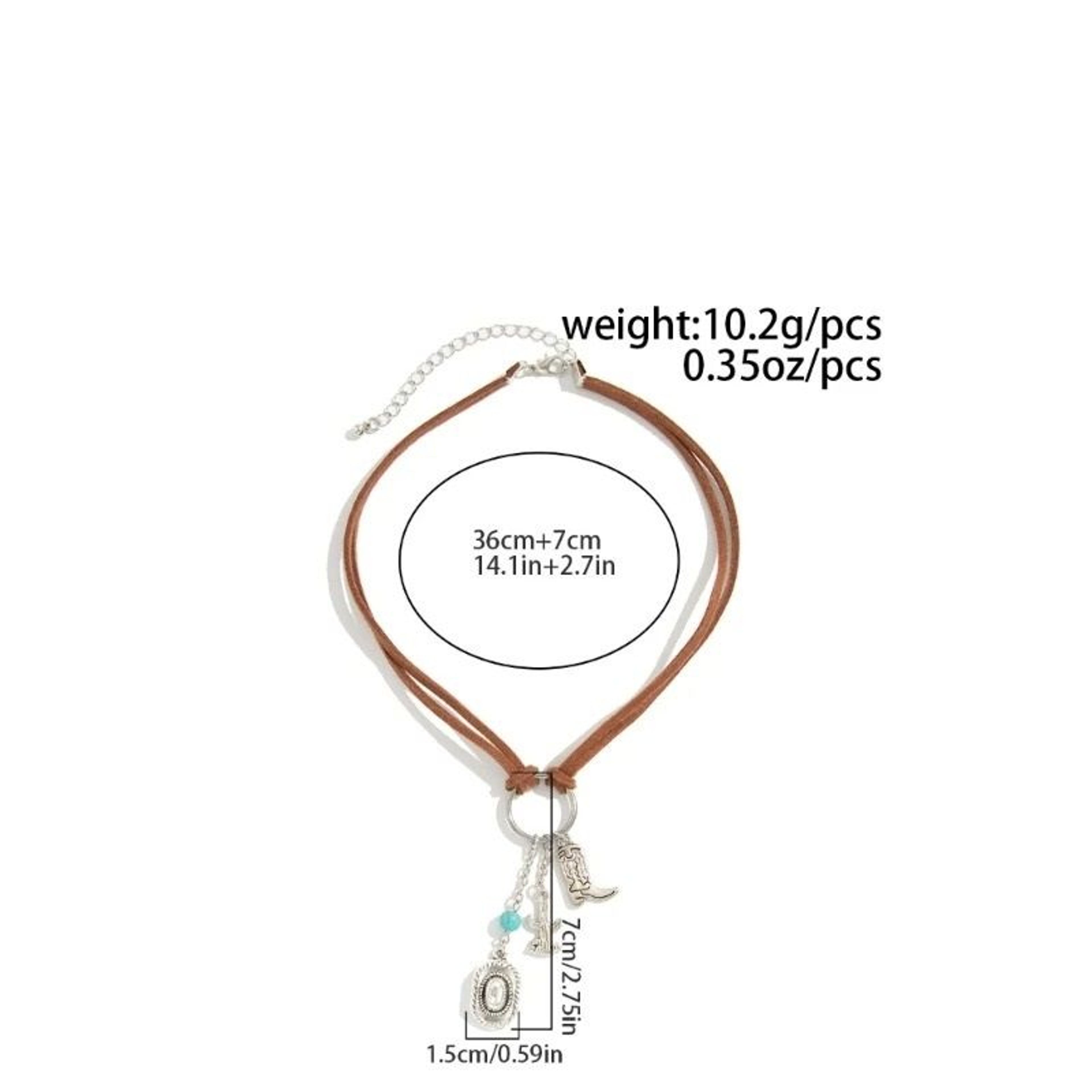 Rhinestone Cowboy Necklace Accessory 6