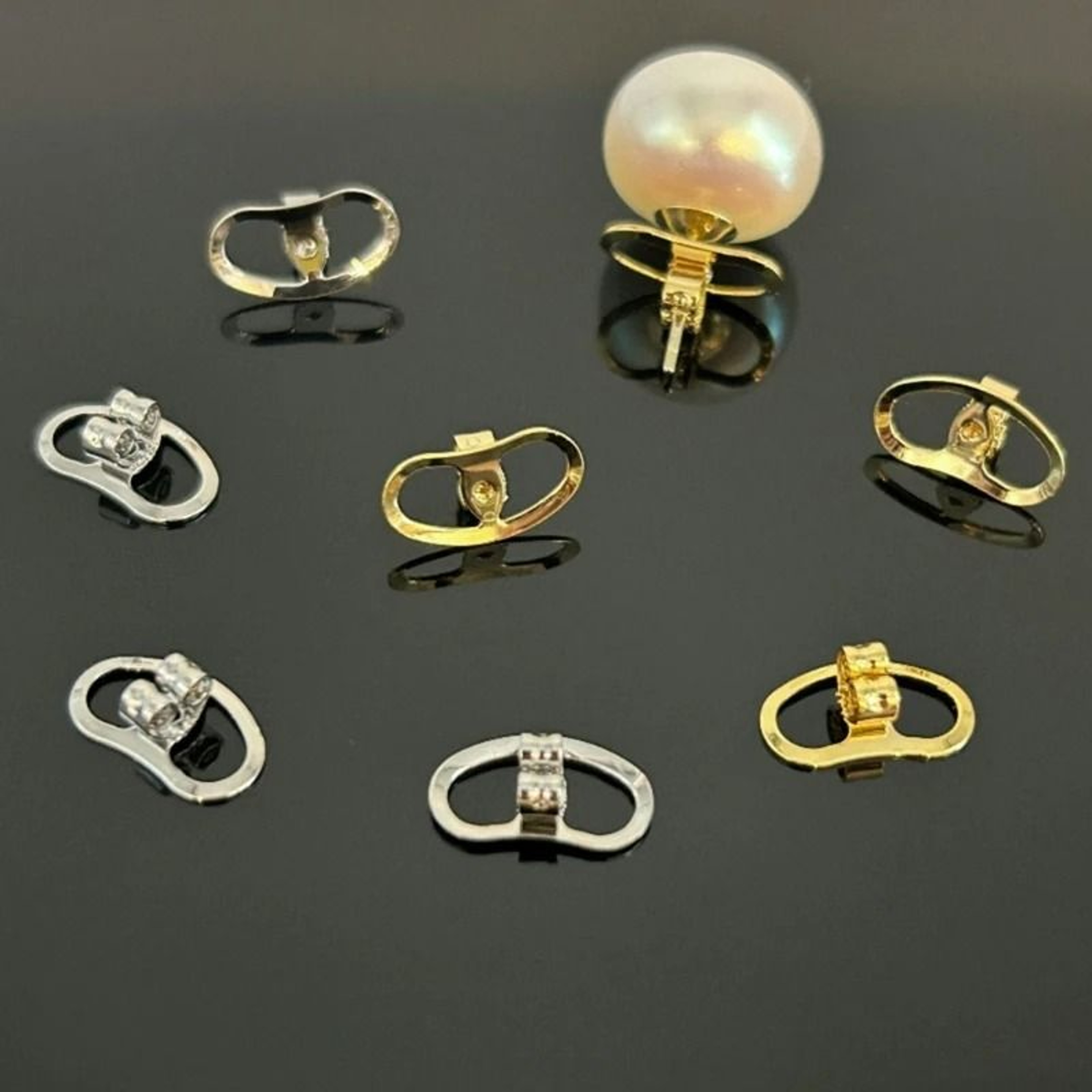 Earring Lifters And Safety Backs Set 4