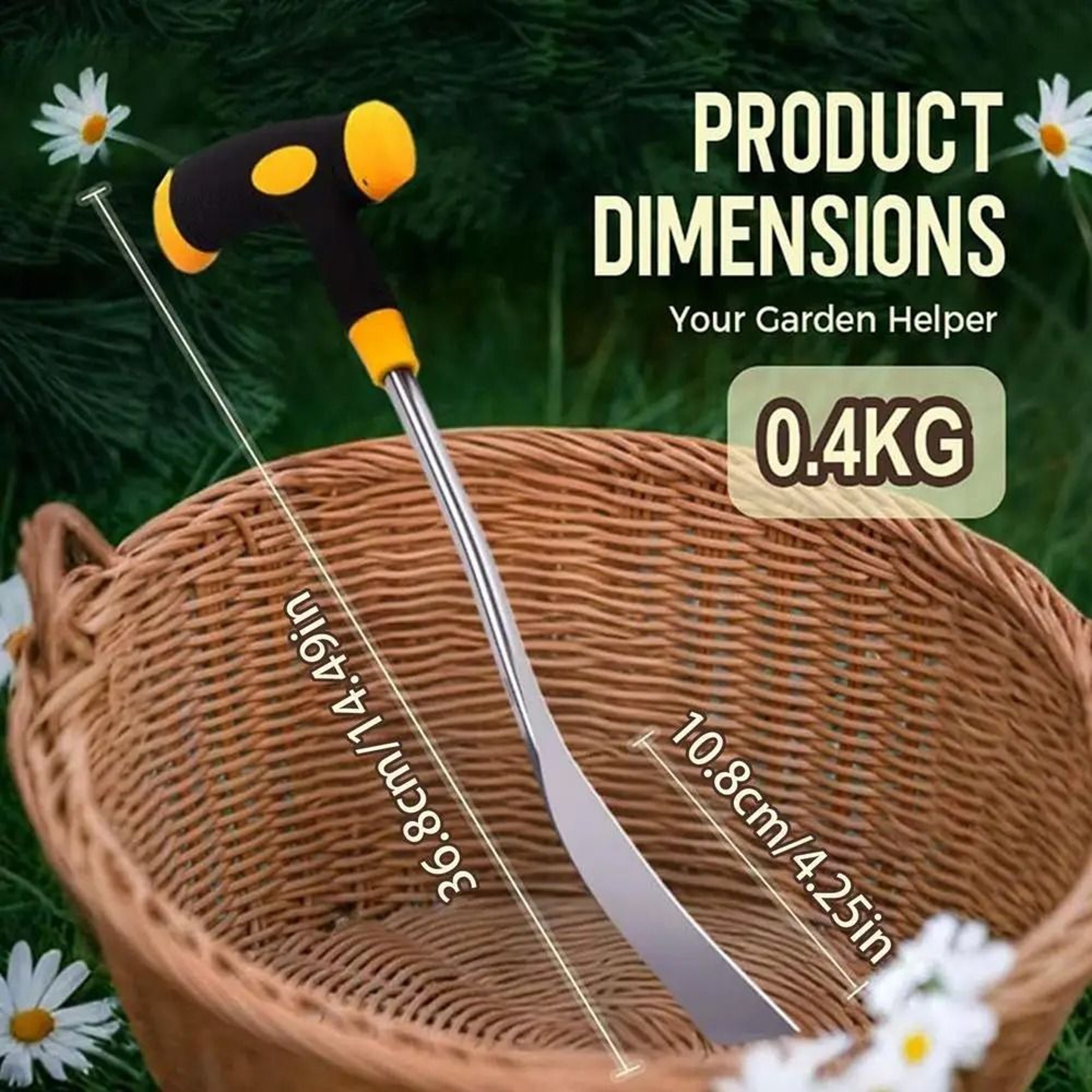 Manual Grass Puller Tool With Handle 6