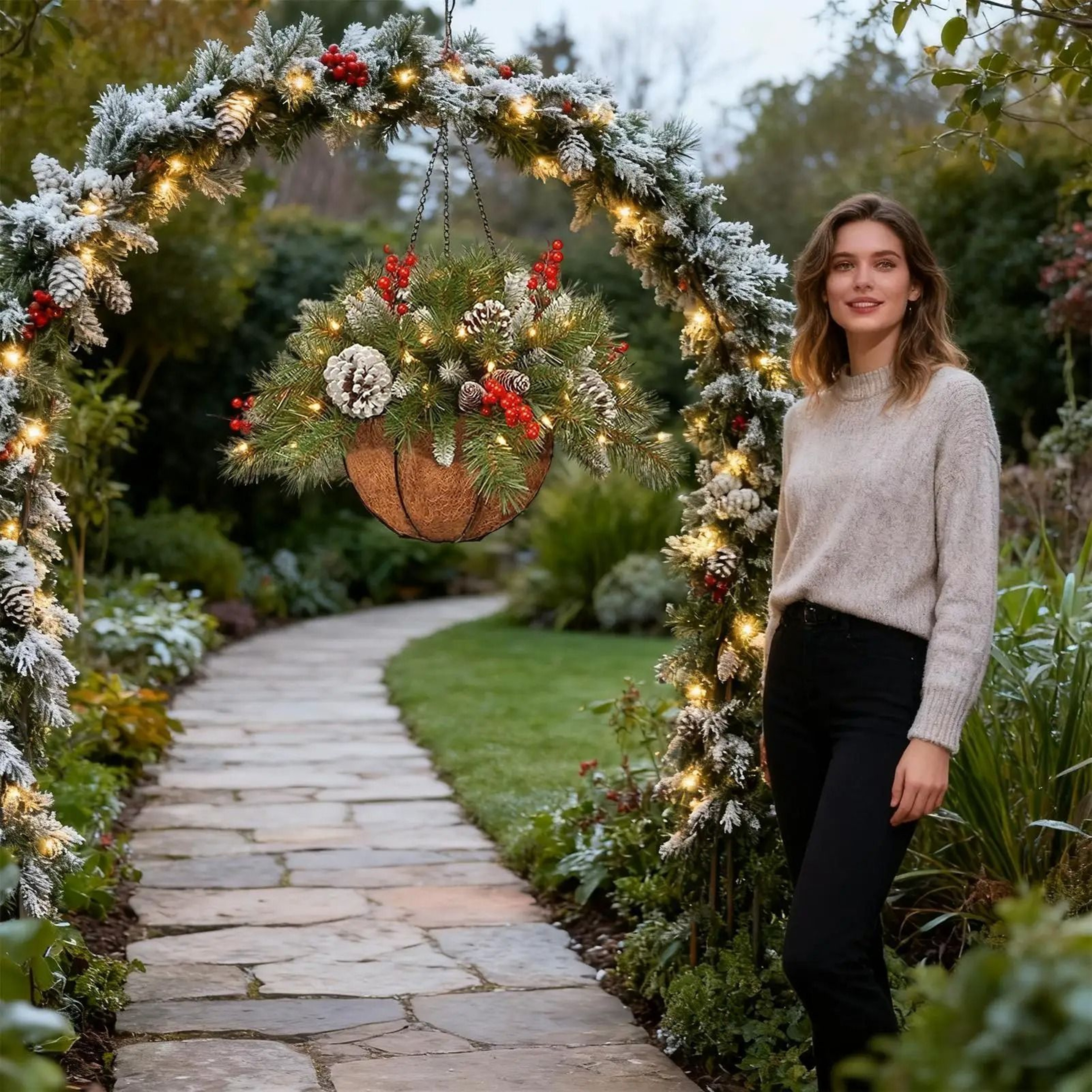 Christmas Porch Decor With Lights 0
