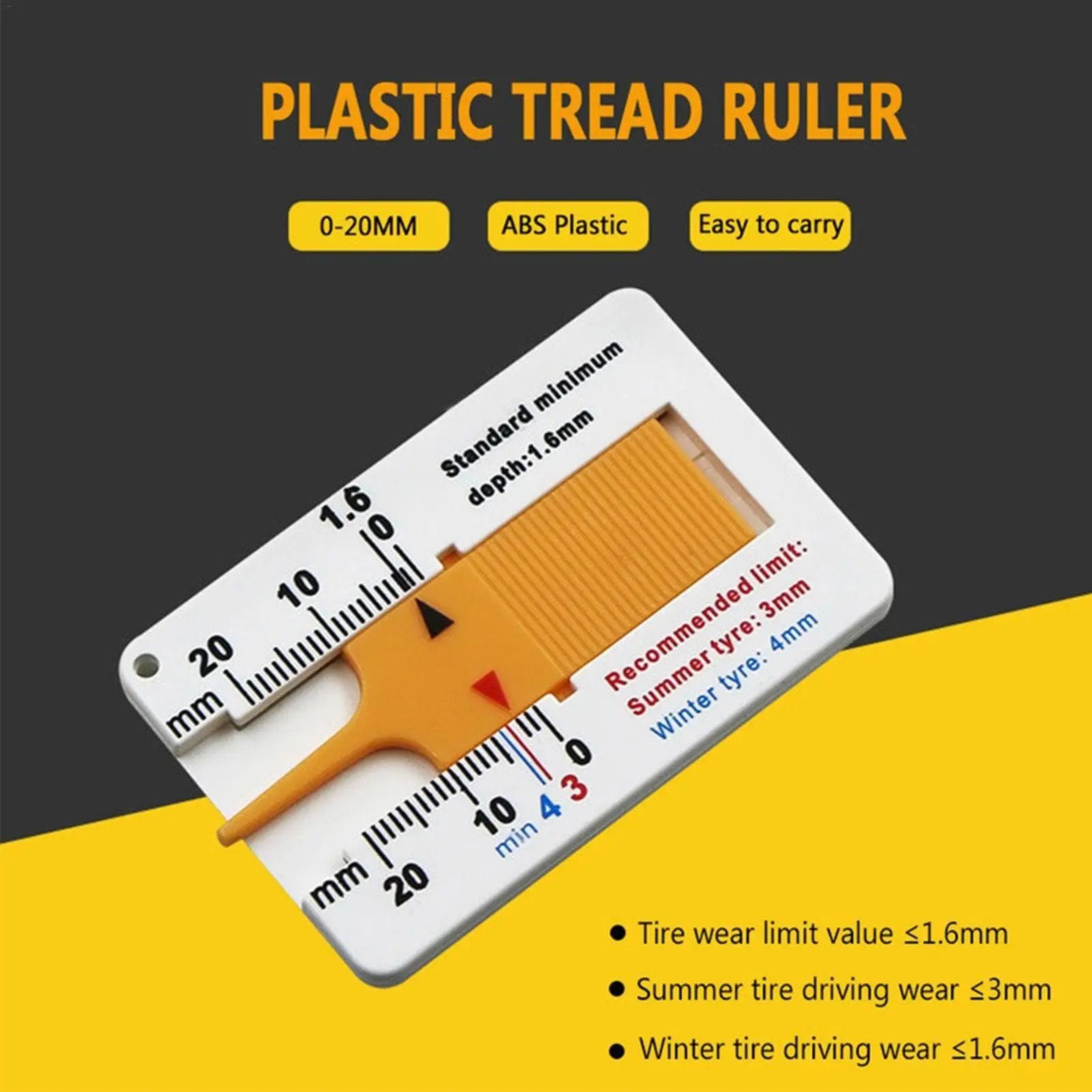 Tire Tread Depth Gauge Tool 4