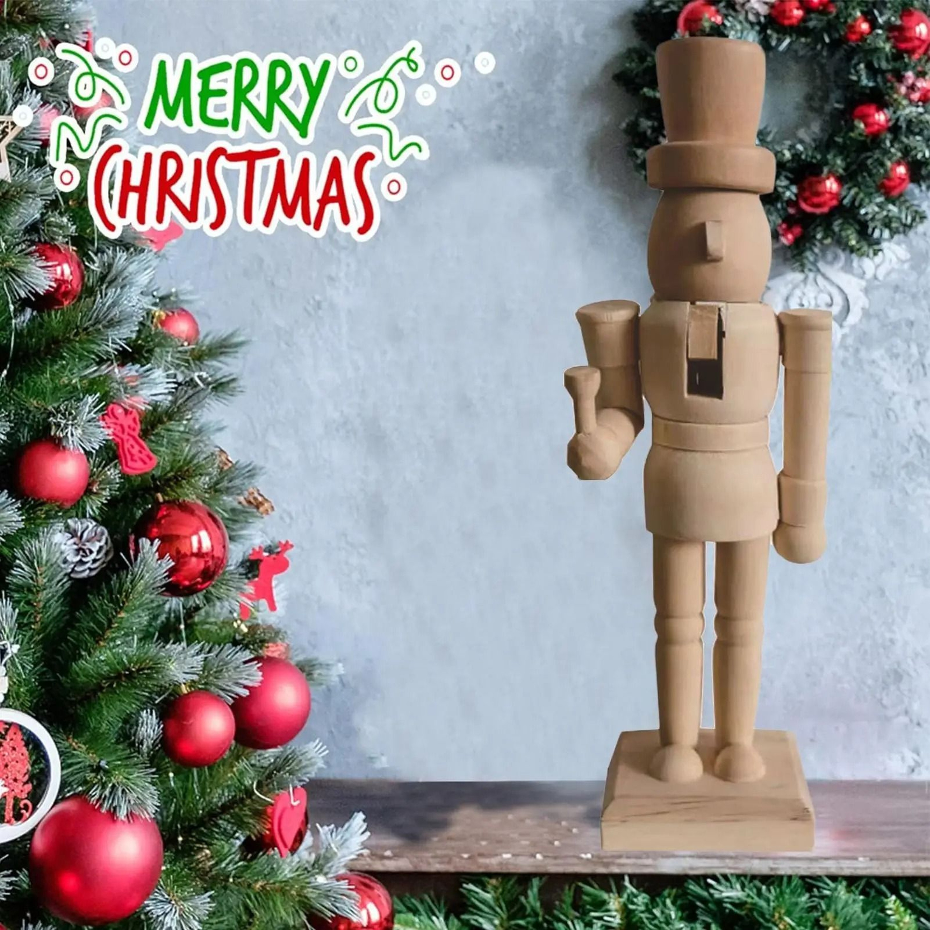 Wooden Paintable Nutcracker Craft Set 3