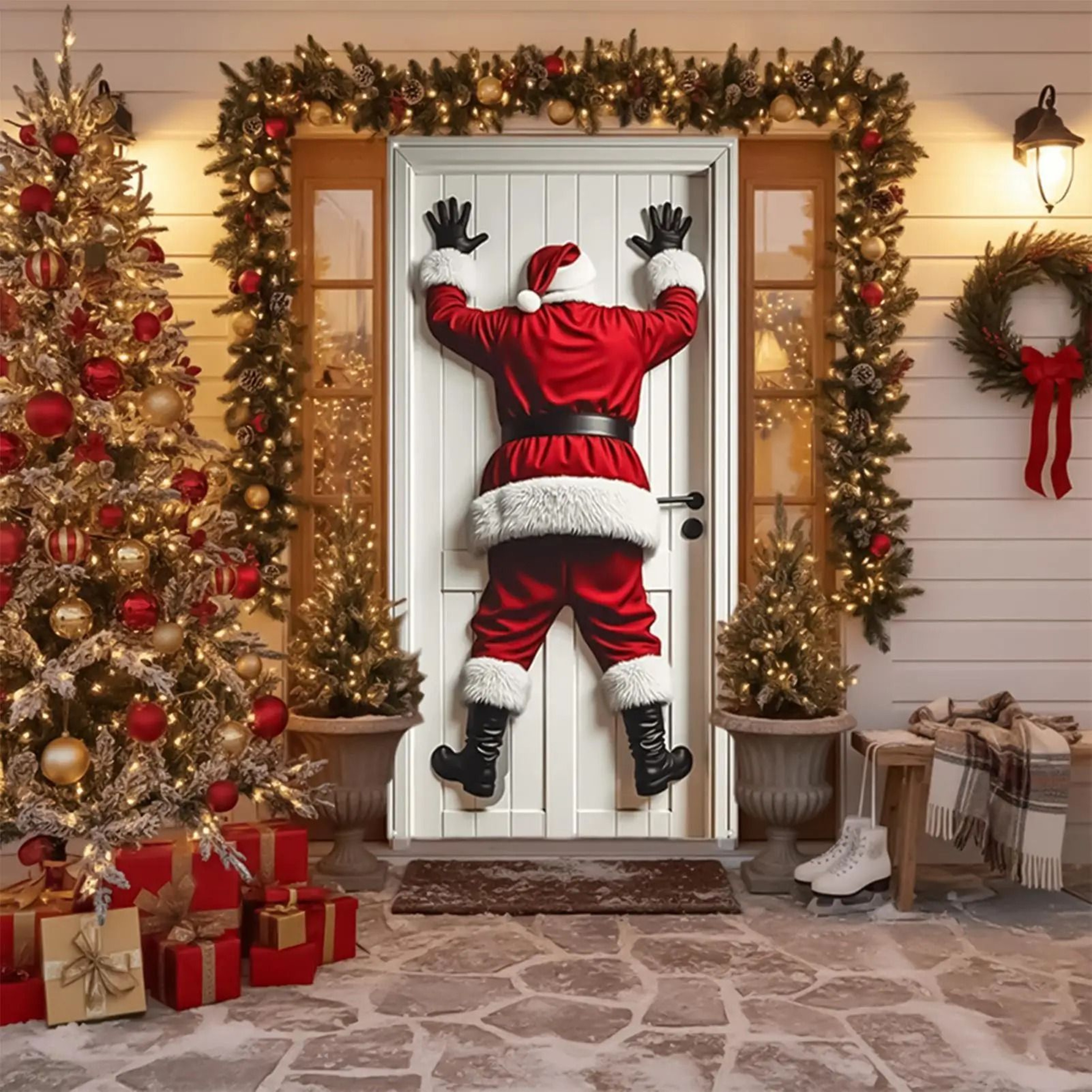 Santa Claus Christmas Door Cover Decoration 1