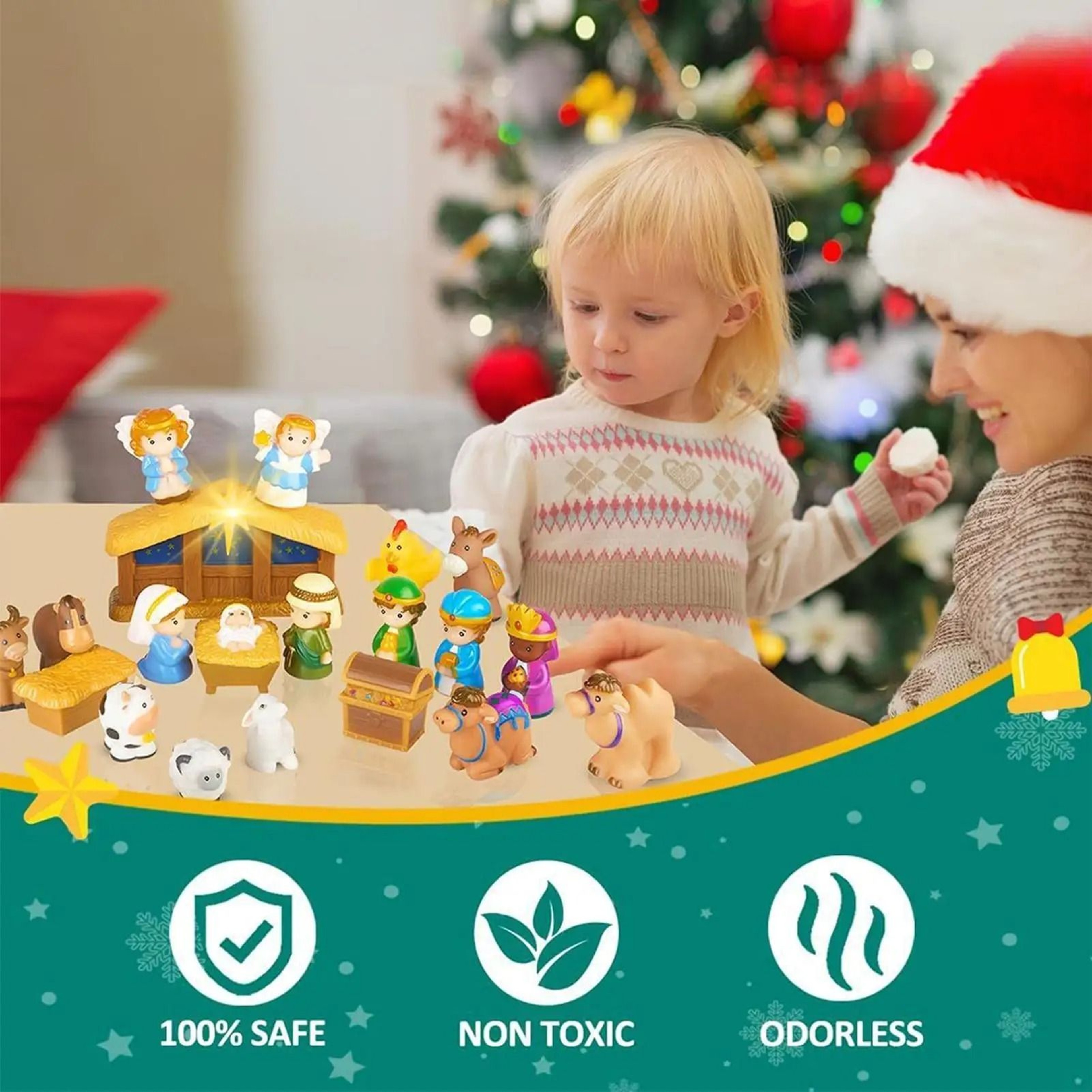 Nativity Christmas Countdown Advent Set 1