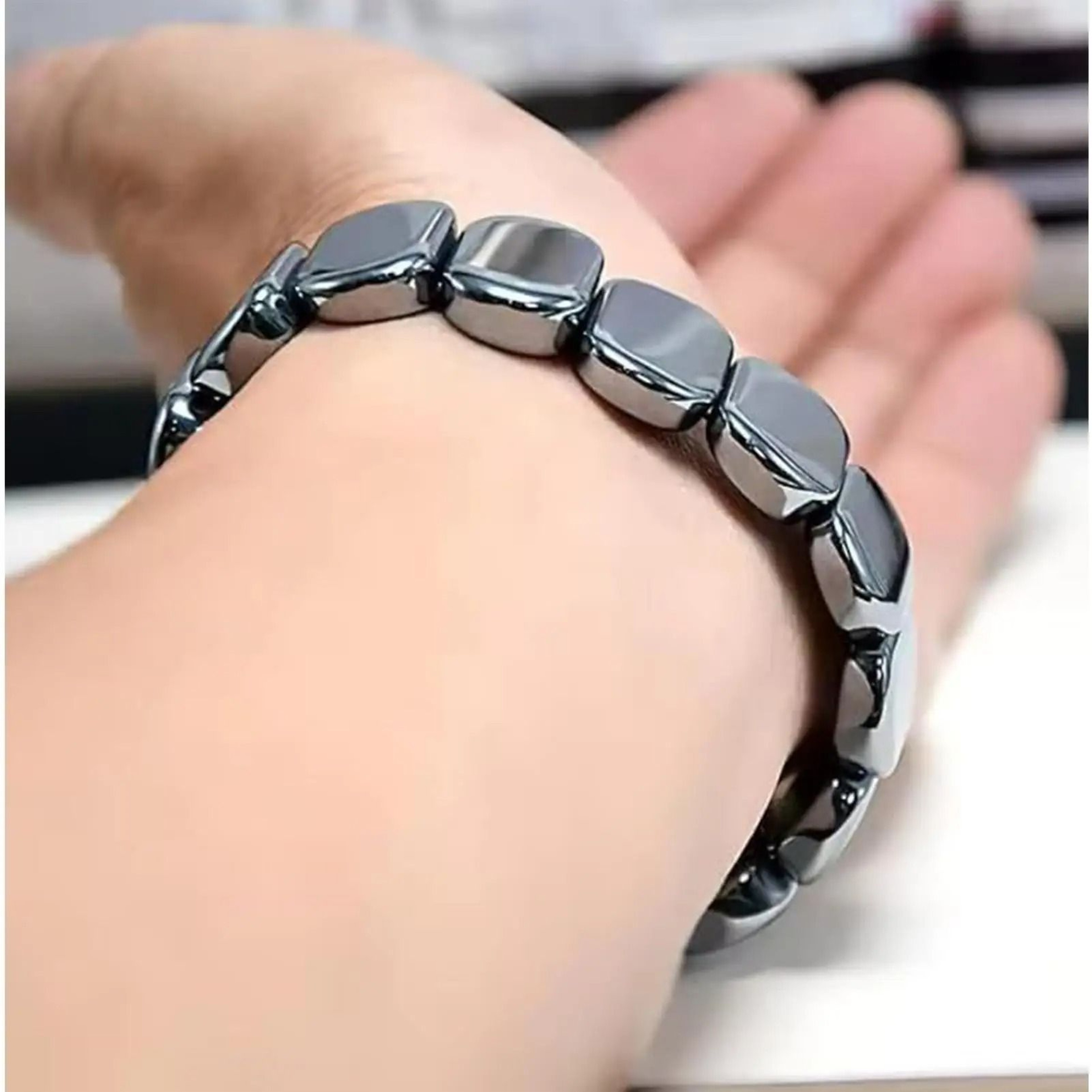 Natural Hematite Bracelet For Men 0