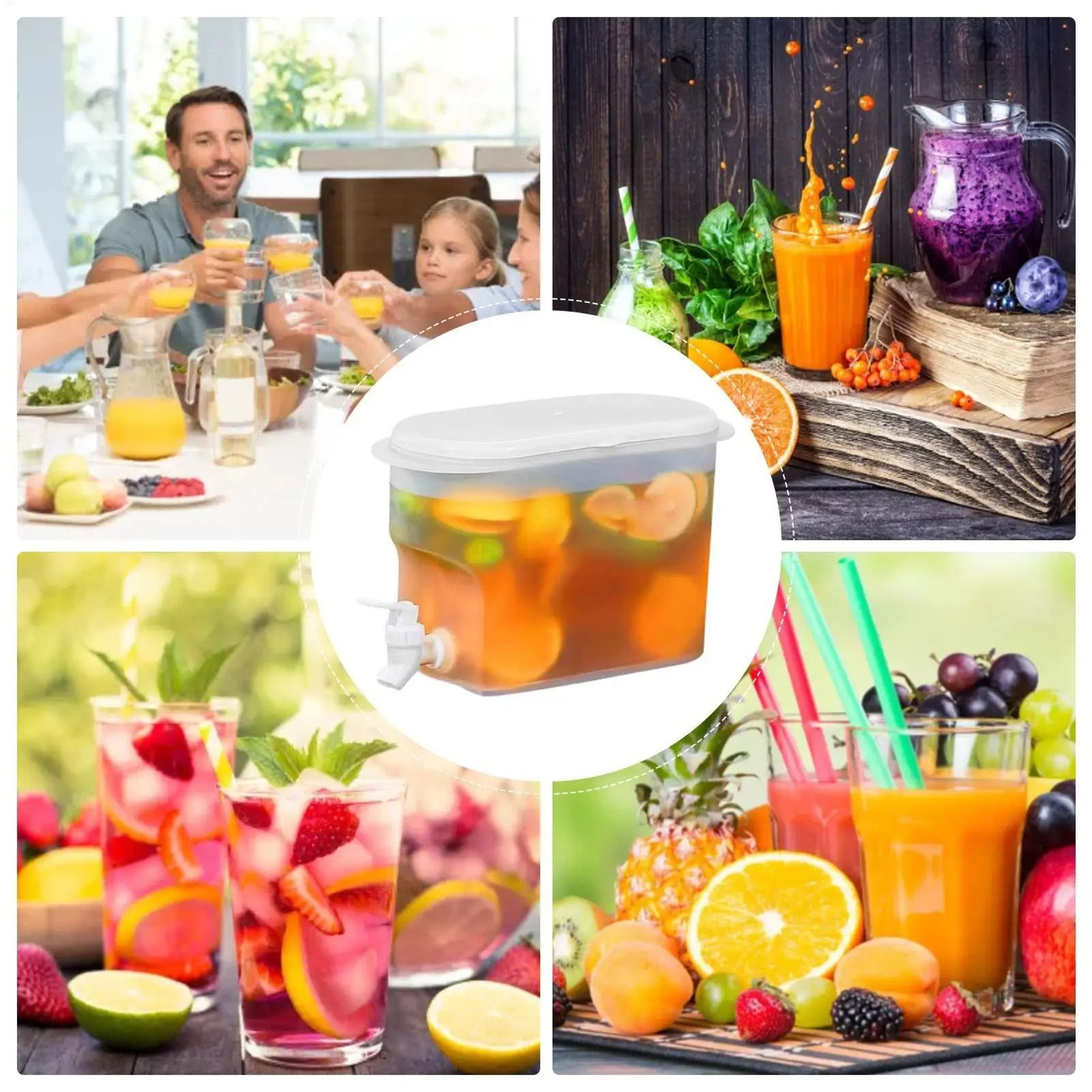 Large Capacity Cold Water Jug With Faucet 4
