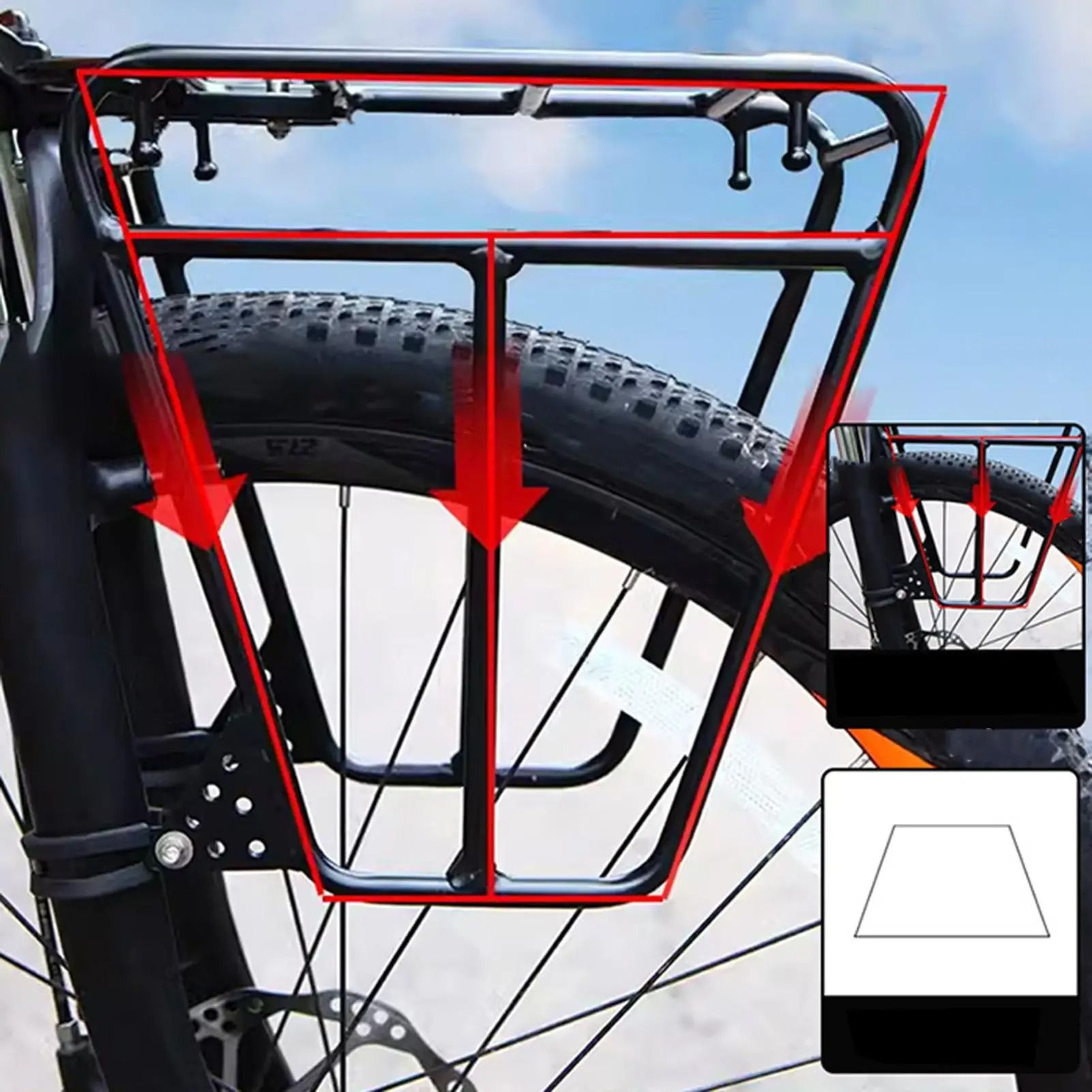 Front Bicycle Cargo Rack Carrier 2