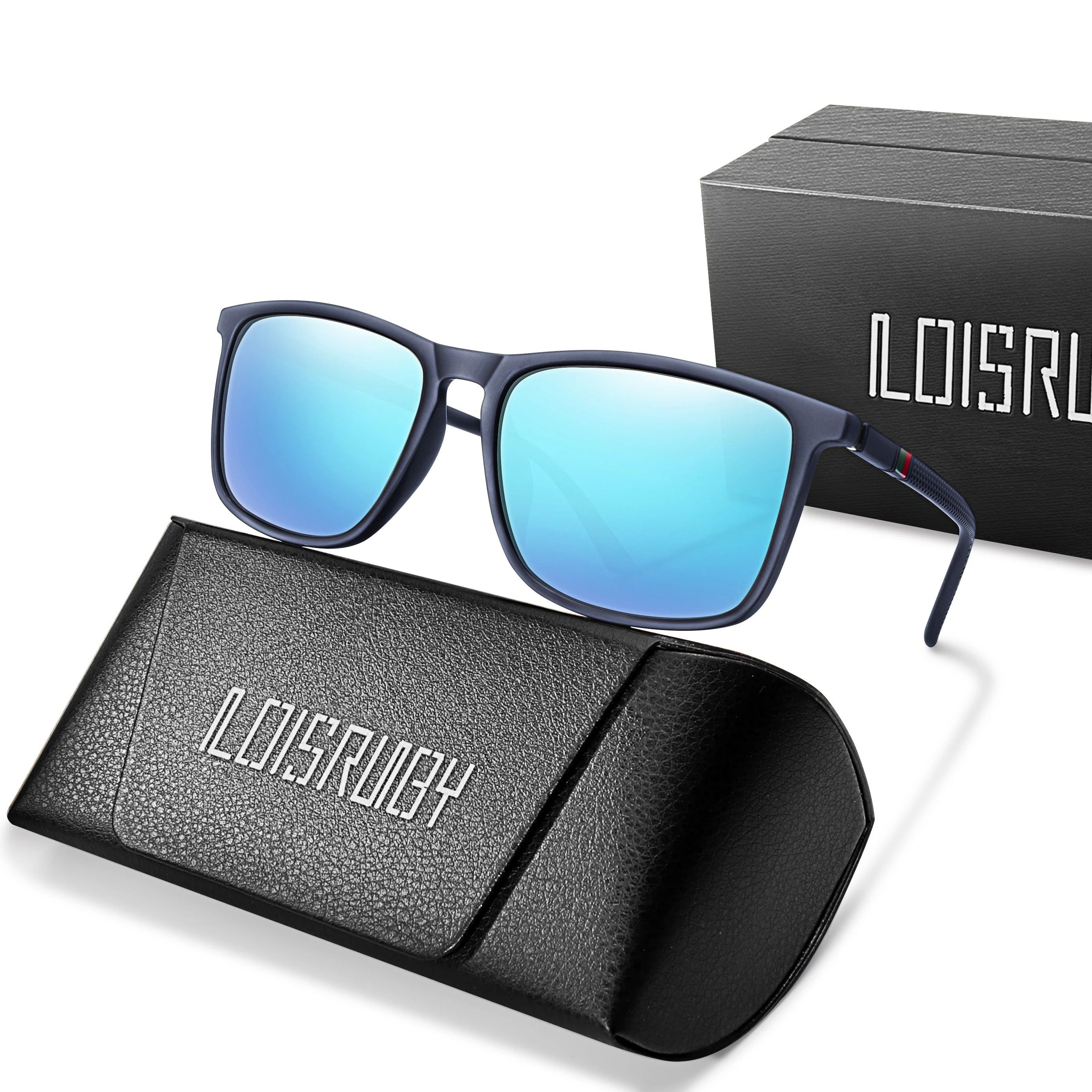 Vintage Square Polarized Sports Sunglasses 0