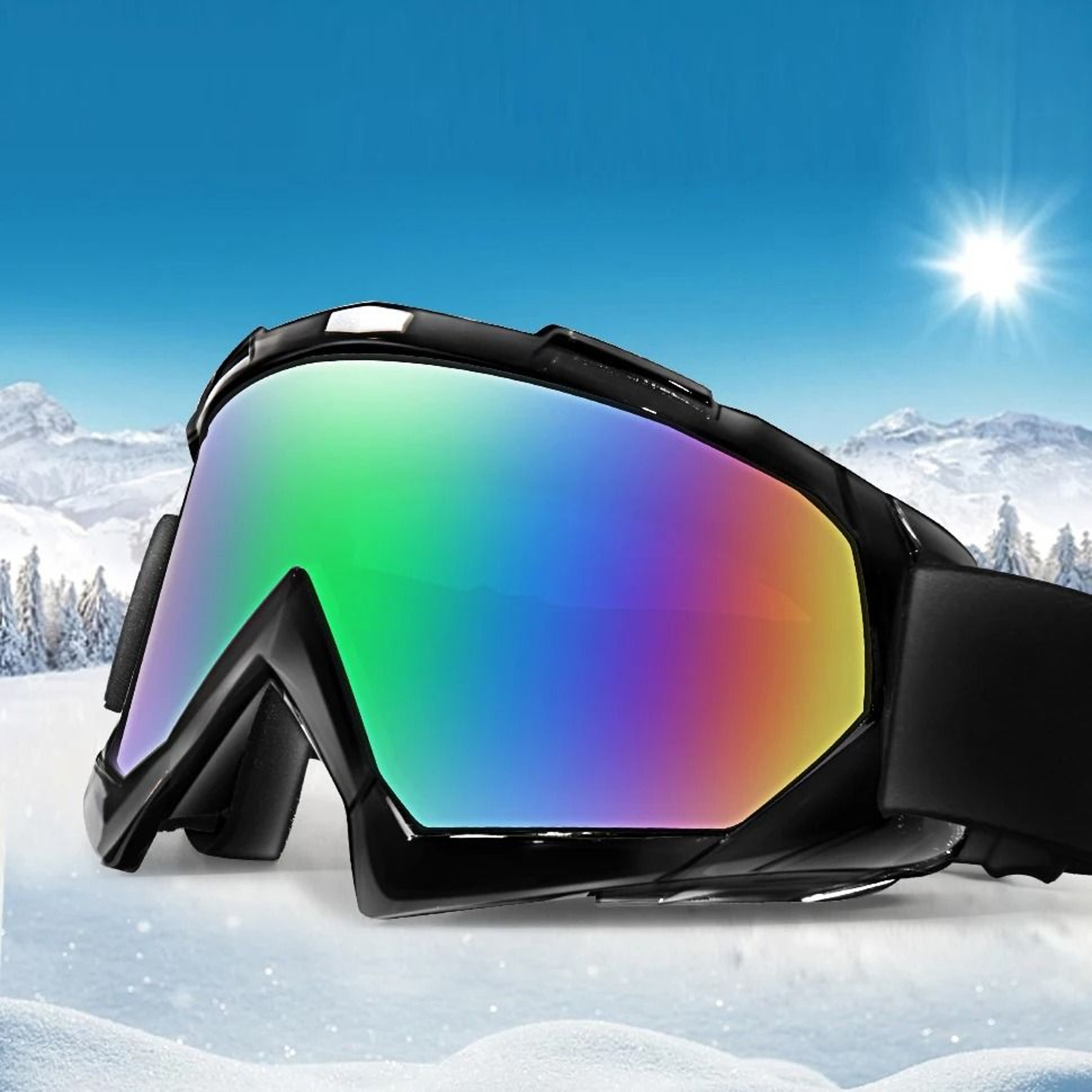 Outdoor Double Layer Anti Fog Snow Goggles 4