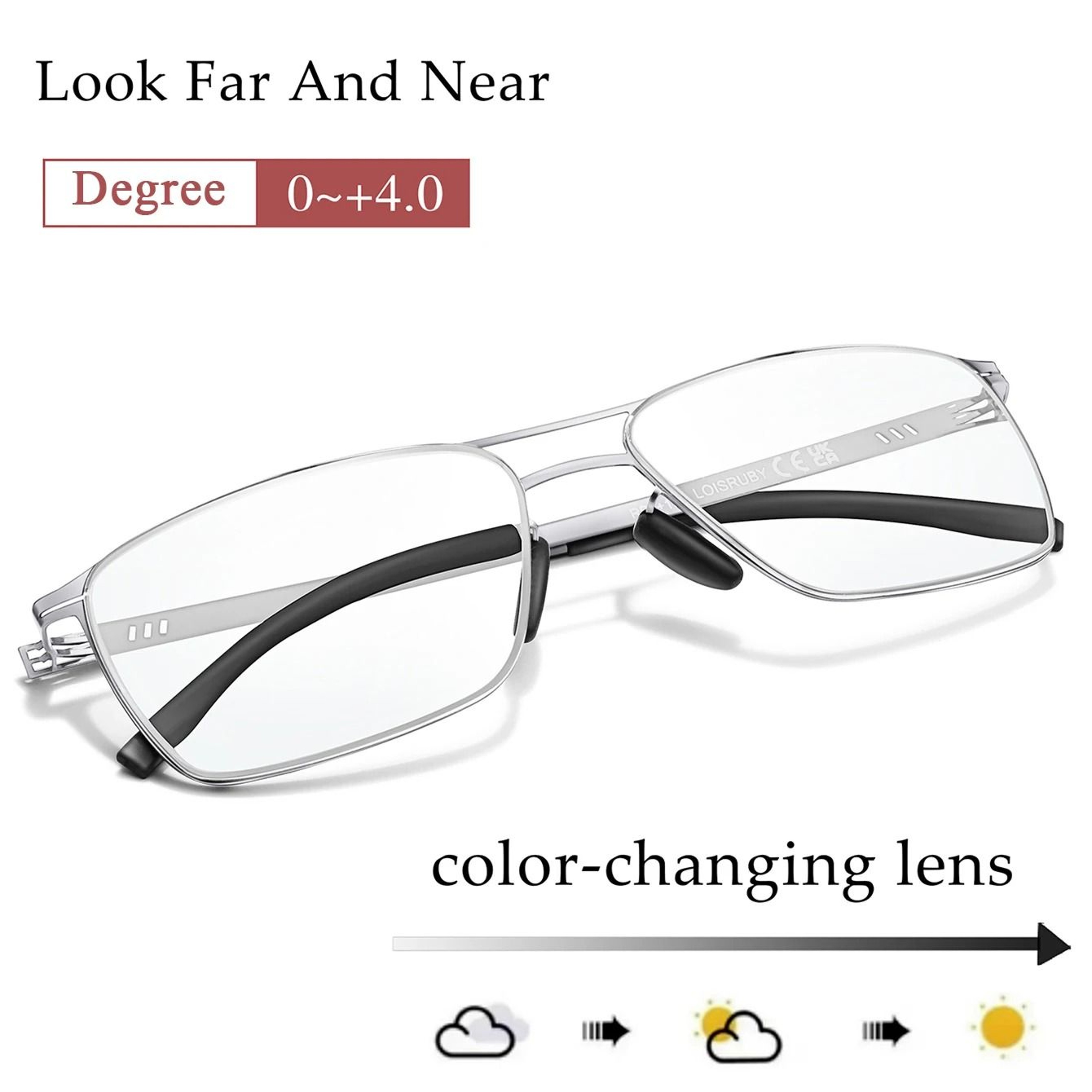 Photochromic Anti Blue Light Reading Glasses 8