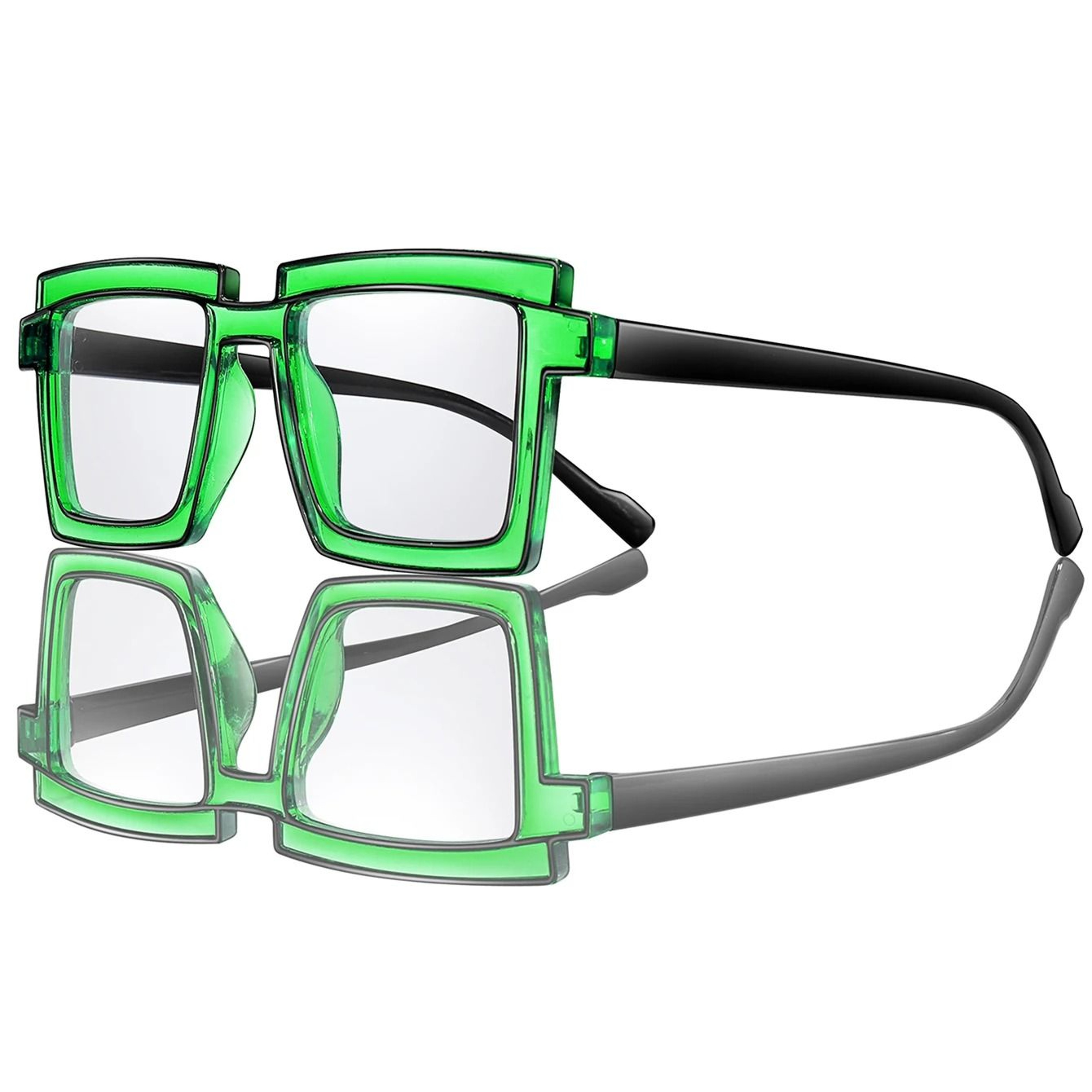 3 Pack Oversize Transparent Sunglasses Set 4