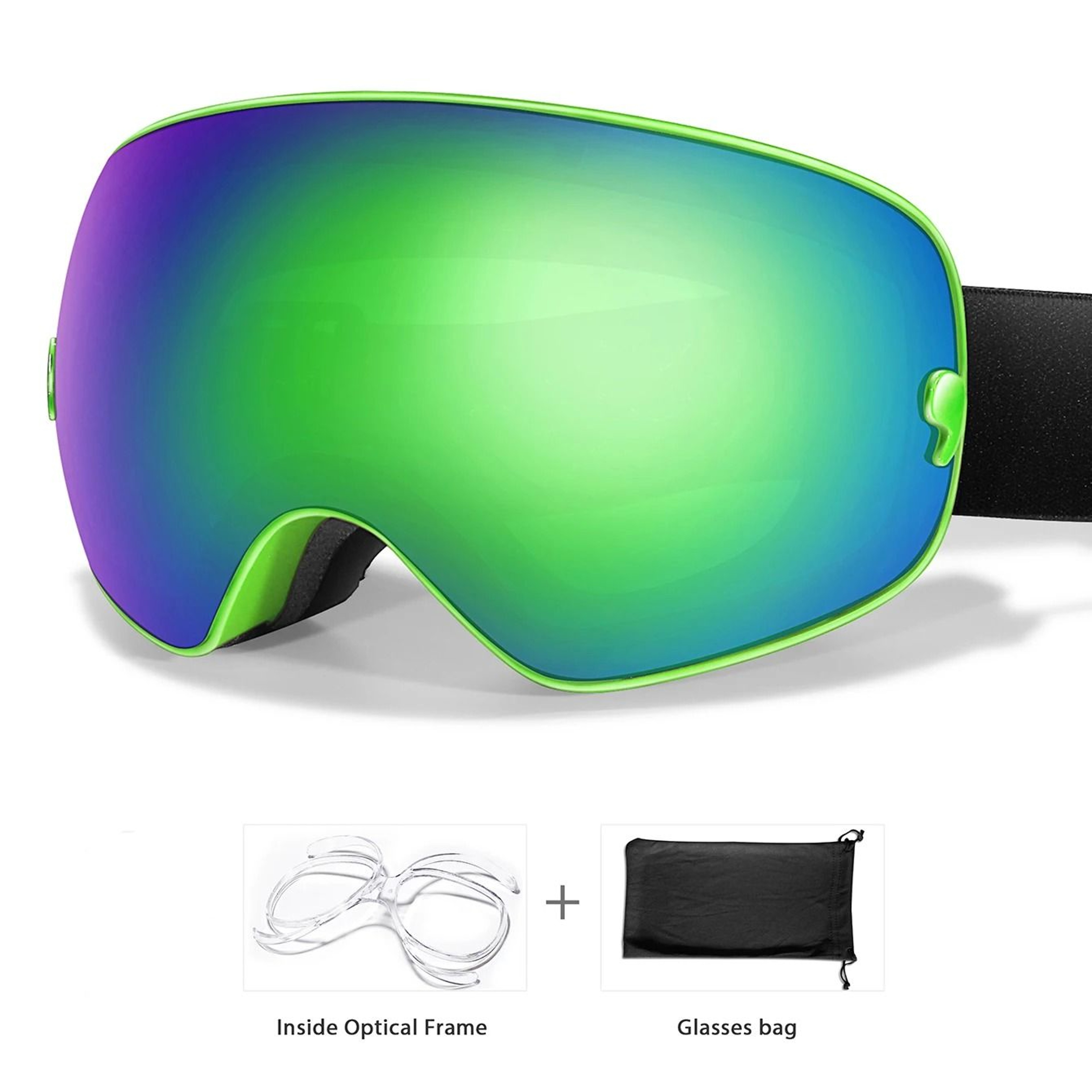Unisex Outdoor Sports Snow Goggles With UV Protection And Anti Fog Lens 13
