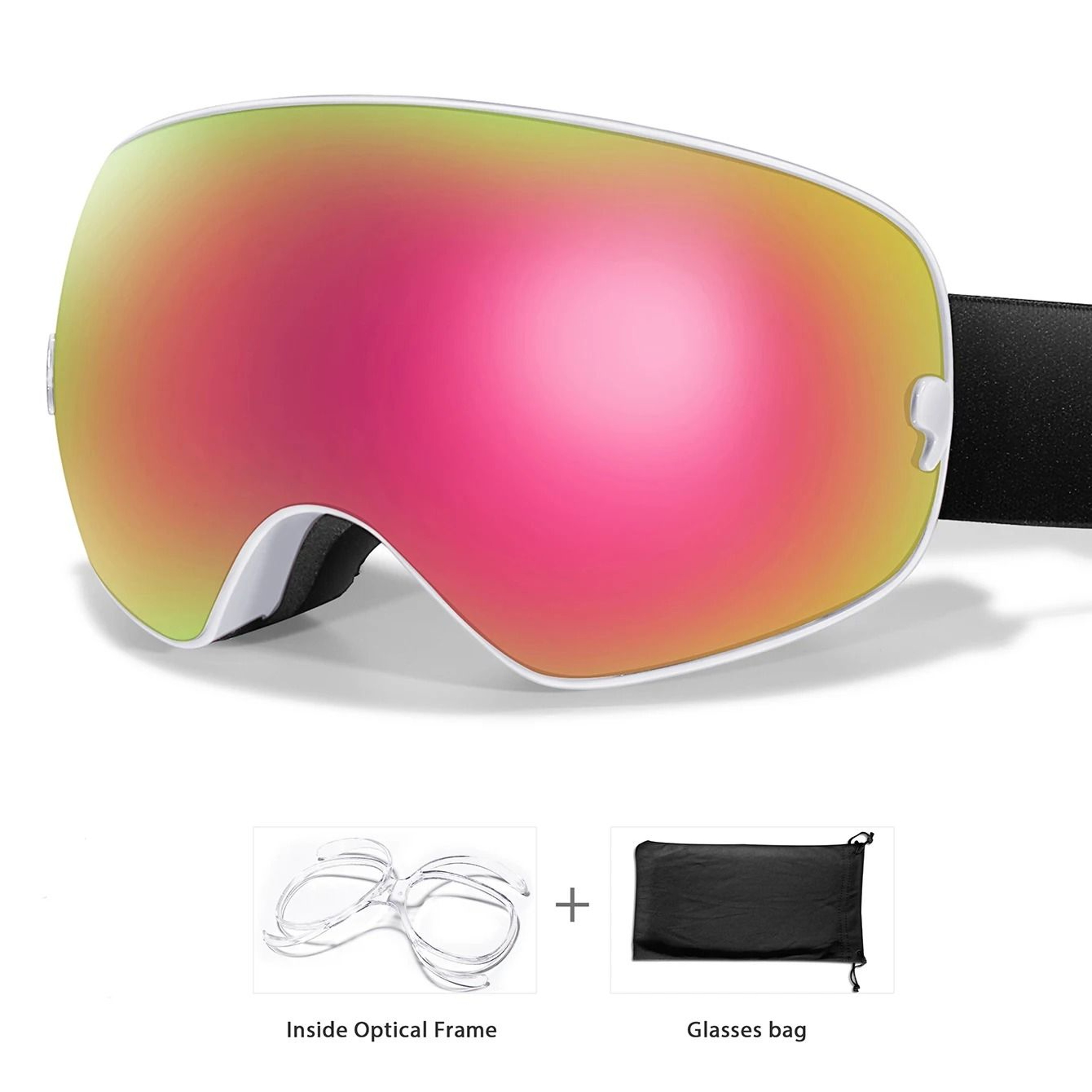 Unisex Outdoor Sports Snow Goggles With UV Protection And Anti Fog Lens 22