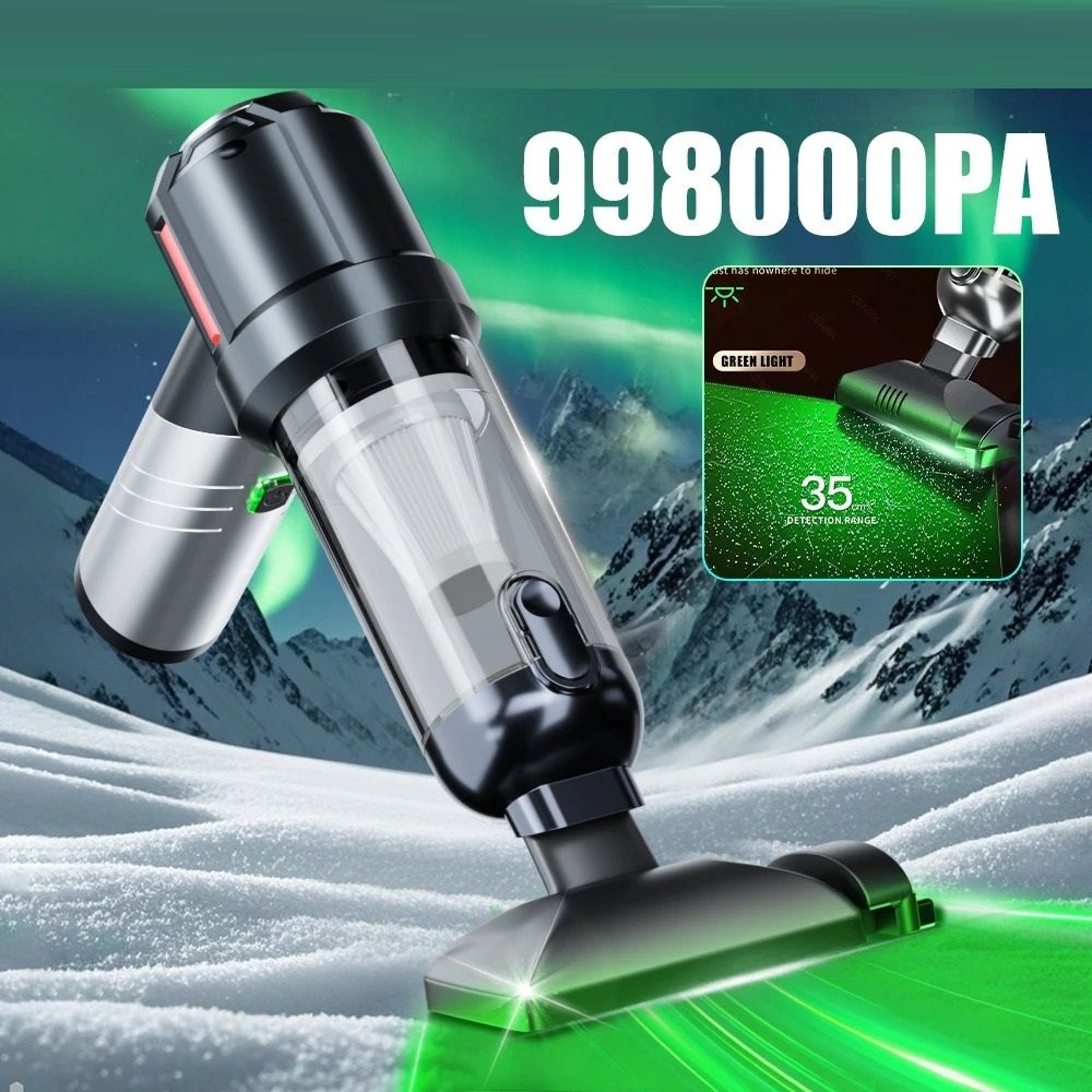 Compact Cordless Car And Home Vacuum Cleaner With Powerful Suction 0