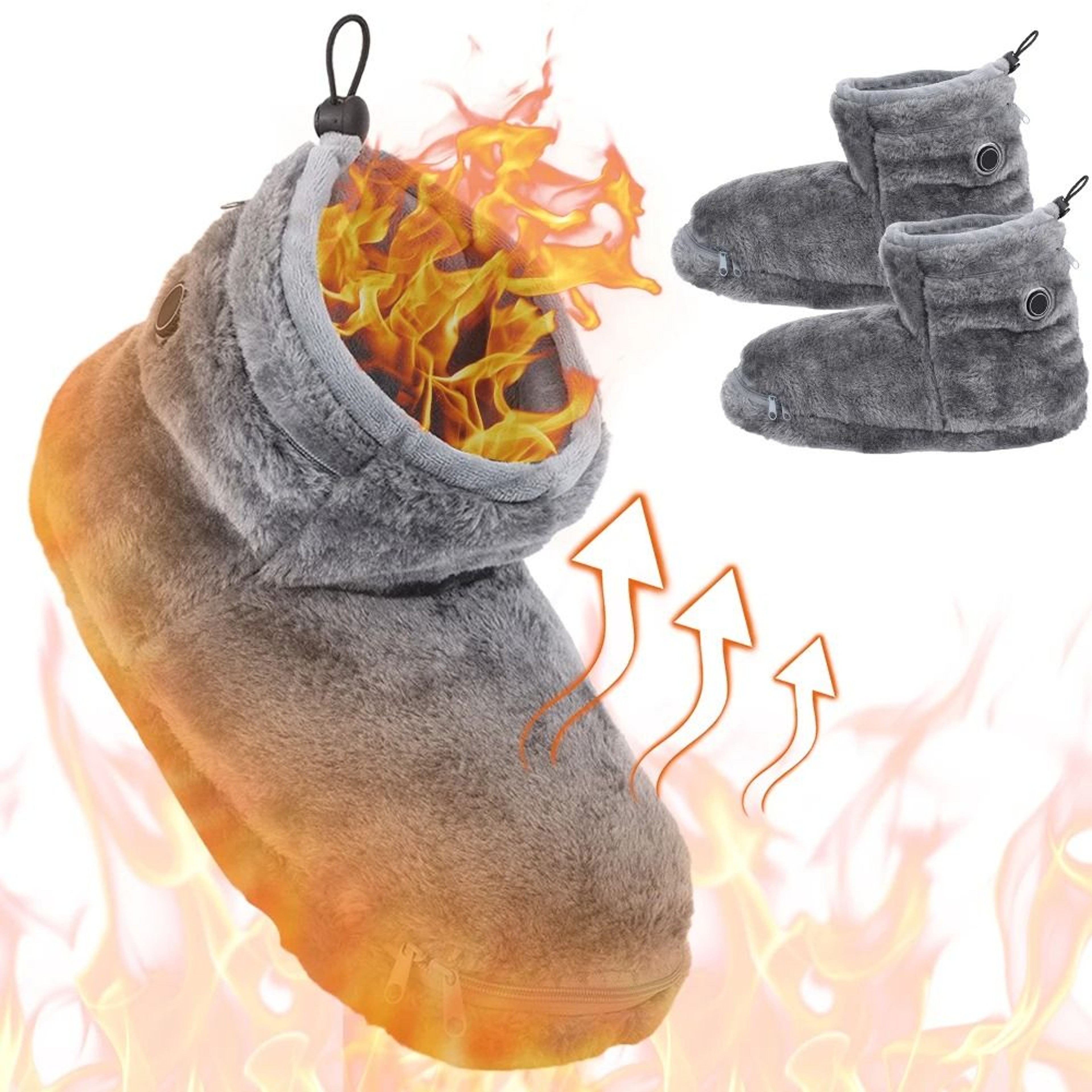 USB Powered Heated Winter Shoes For Indoor And Outdoor Comfort 0