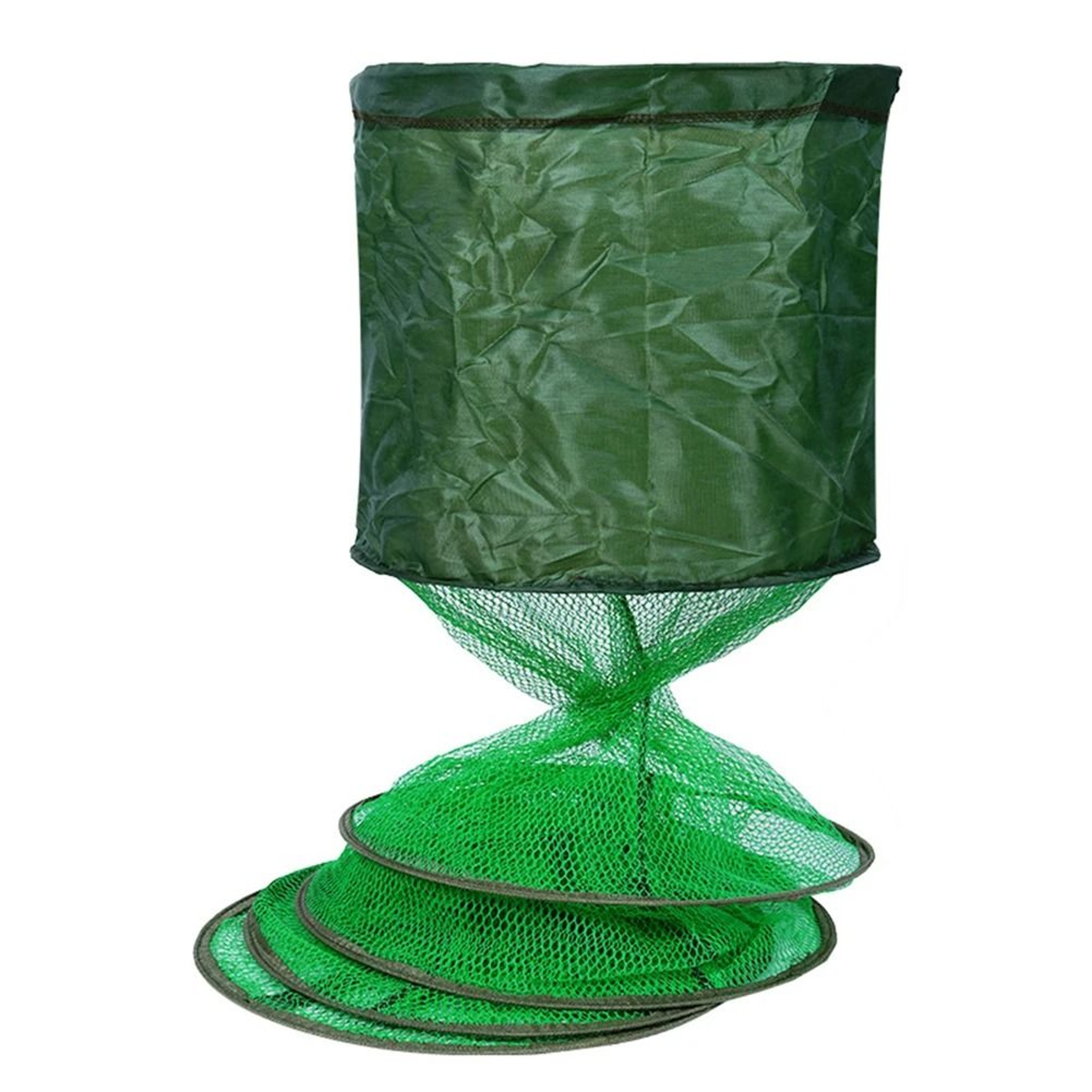 Portable Fishing Storage Cage With Nylon Mesh And Steel Ring 6