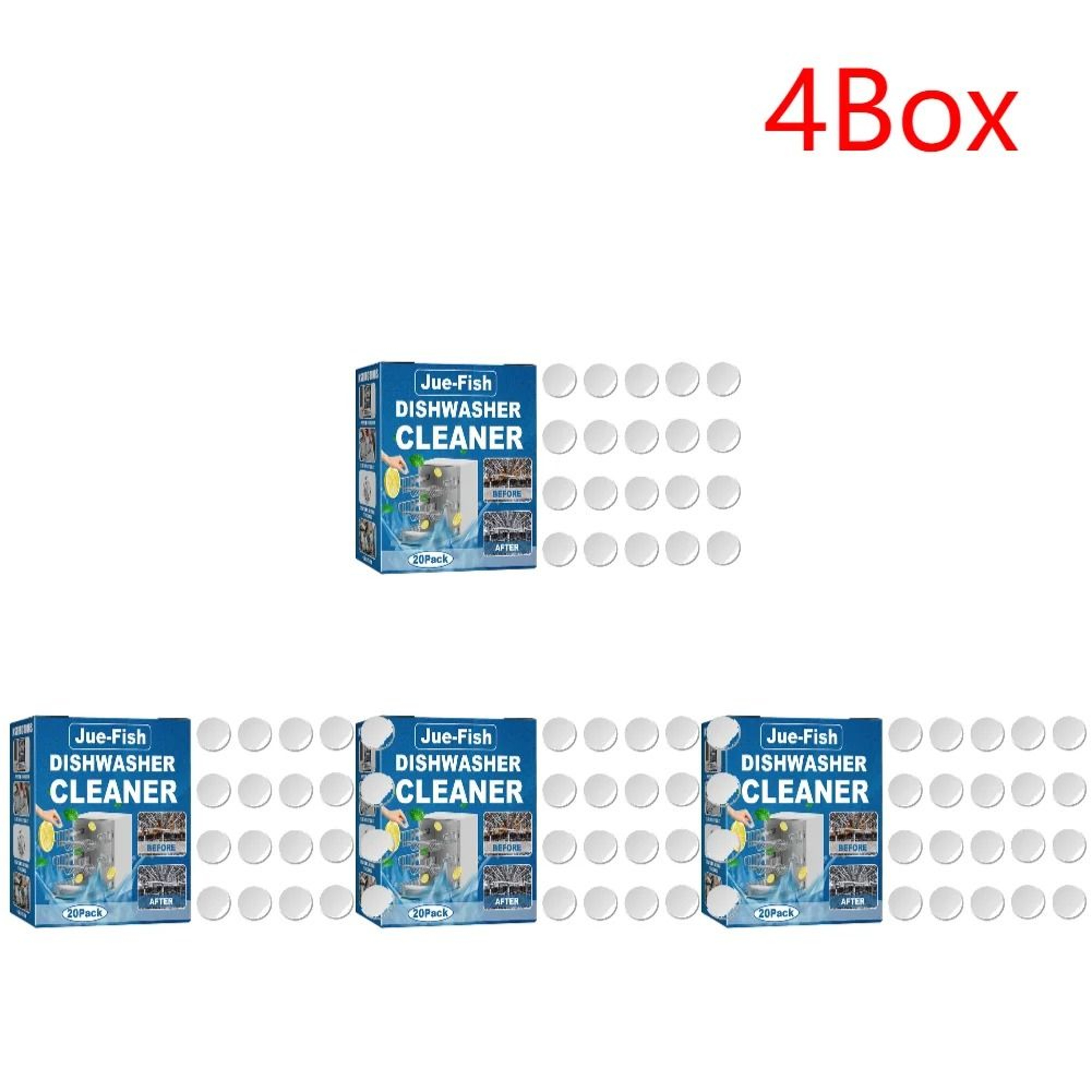 Kitchen Dishwasher Cleaning Tablets For Deep Cleaning And Deodorizing 9