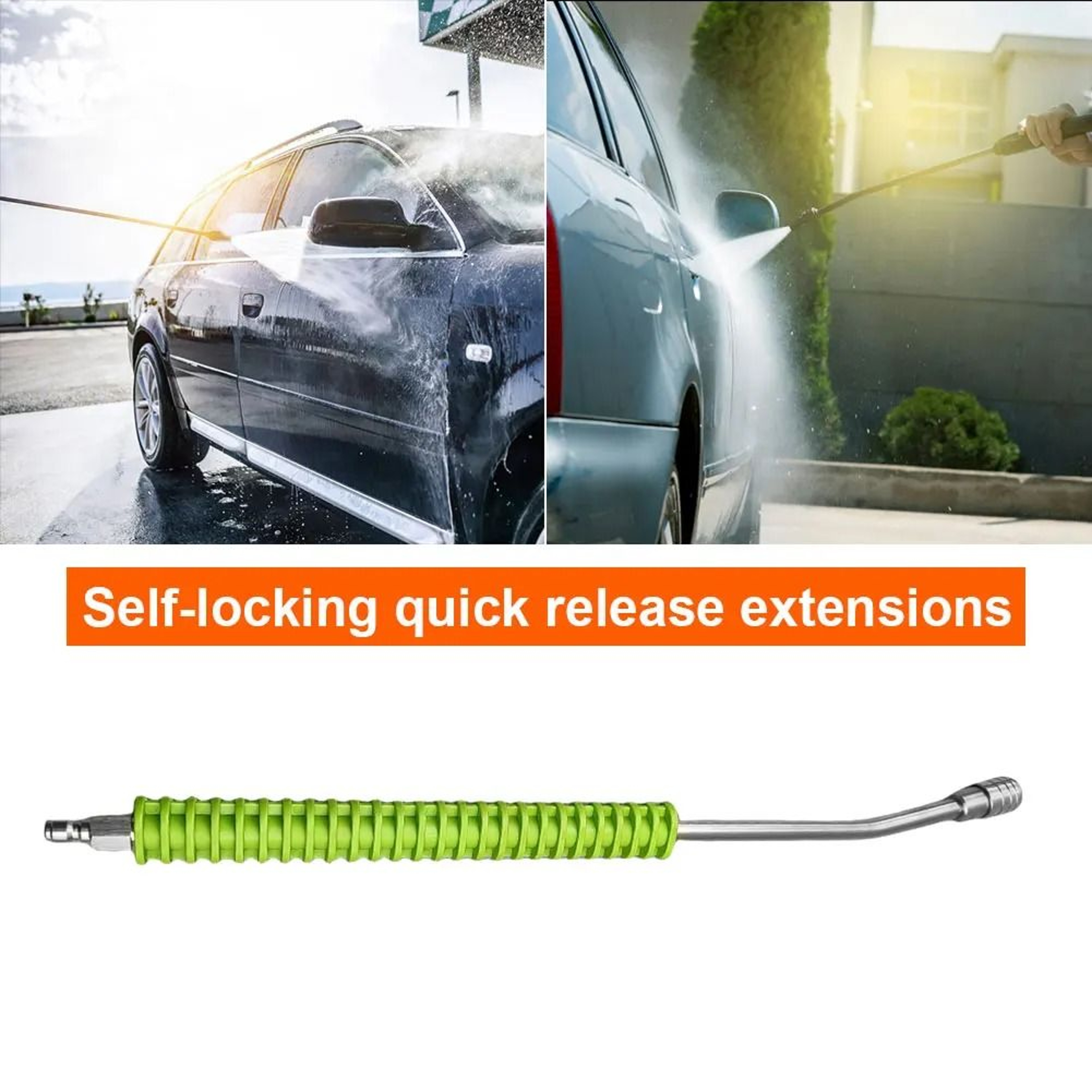 High Pressure Washer Lance Extension Rod With Quick Connect Nozzle 5