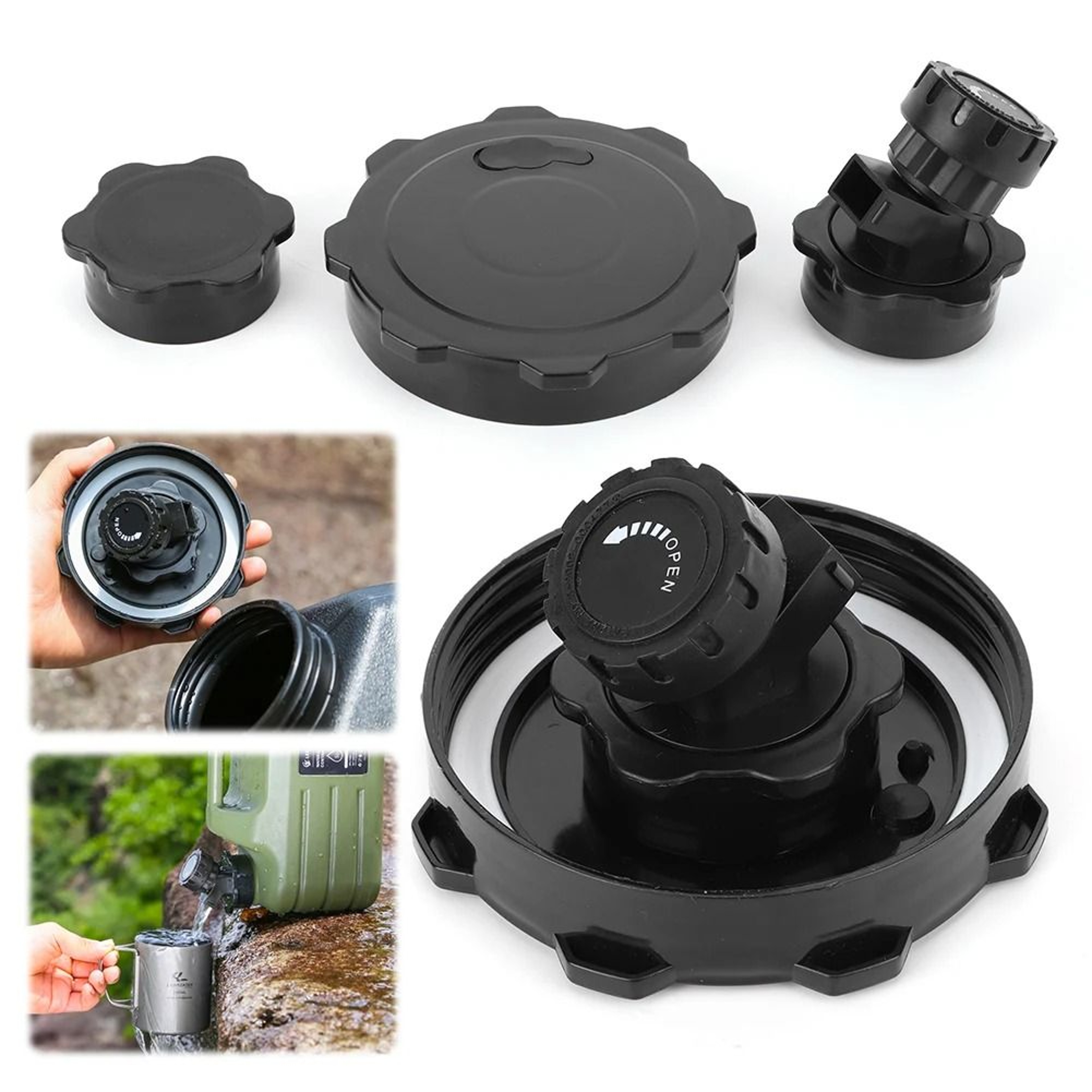 Water Bucket Seal Cover With Faucet For Outdoor Camping And Picnic 0
