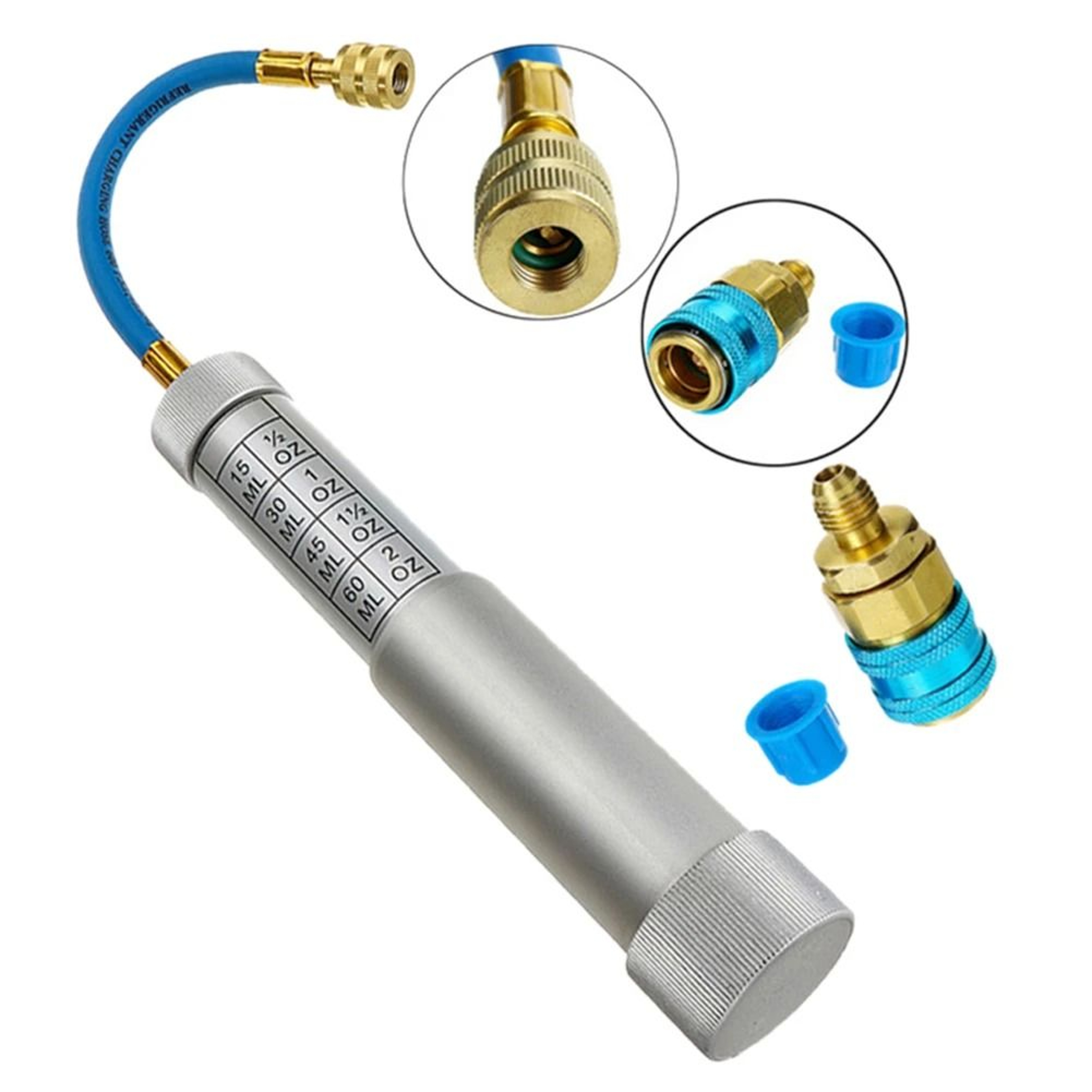 Vehicle Oil And Refrigerant Injection Tool With Filler Tube Adapter 4