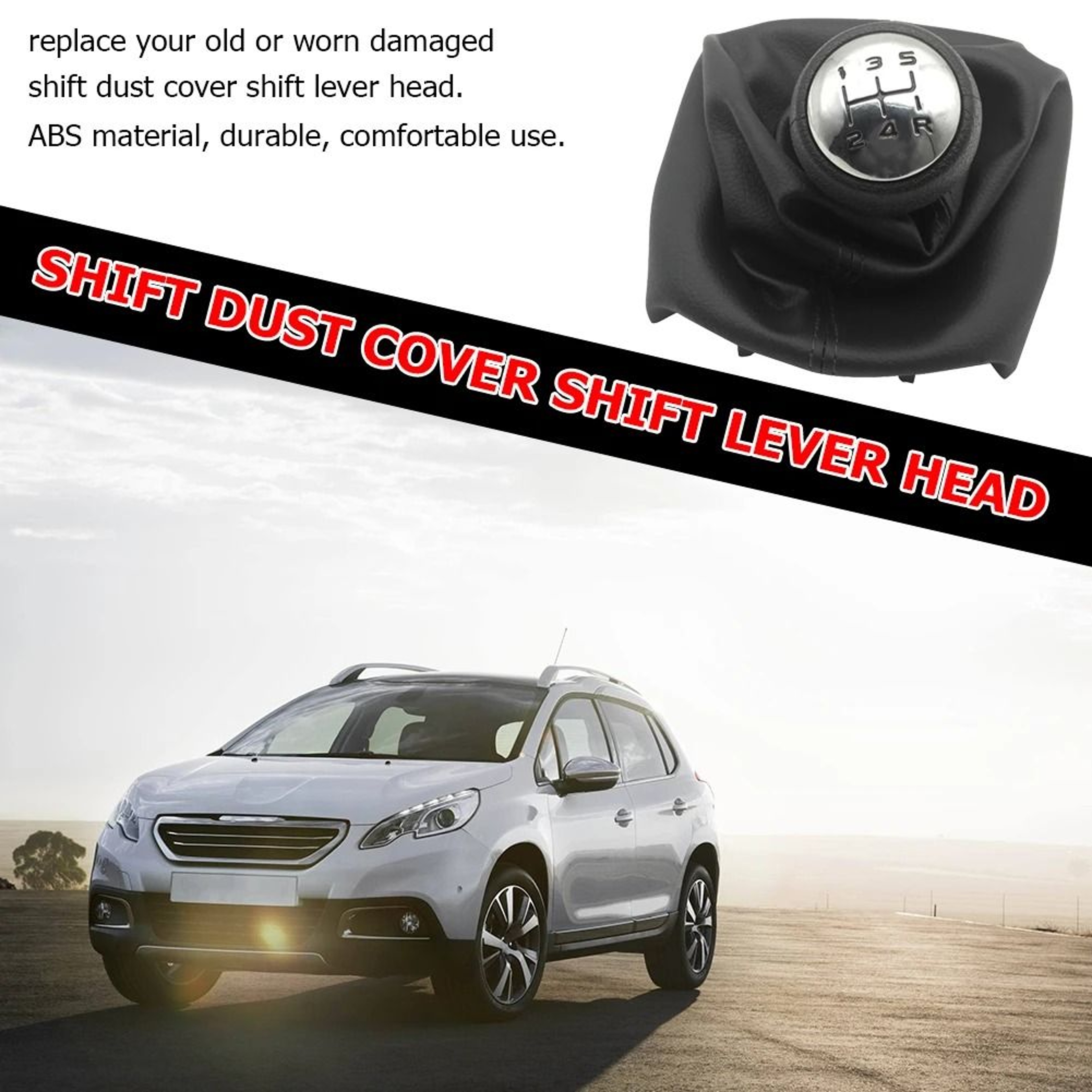 Universal 5 Speed Gear Shift Knob With Durable Plastic Construction 1