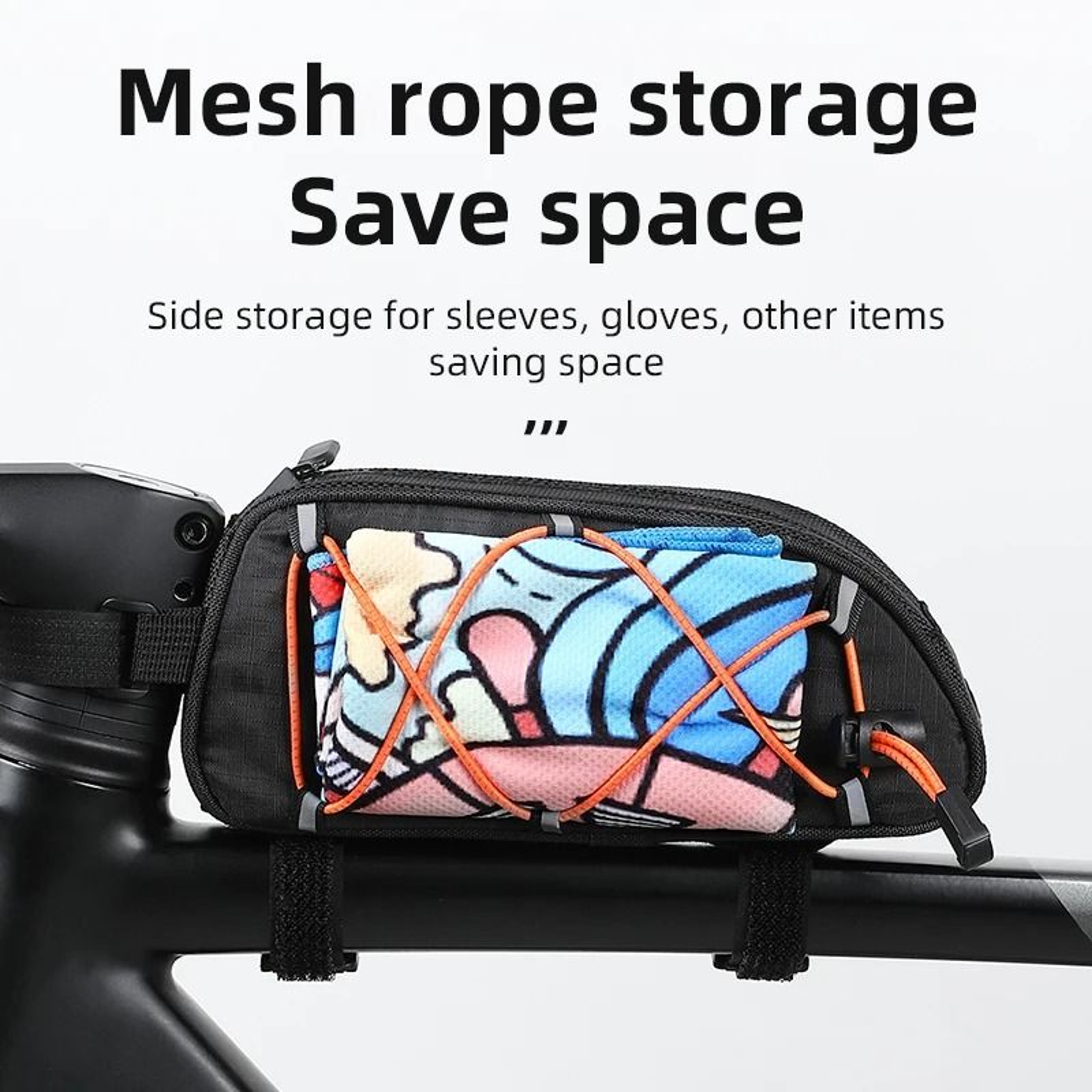 Waterproof Reflective Bicycle Frame Bag For Front Top Tube Storage 4