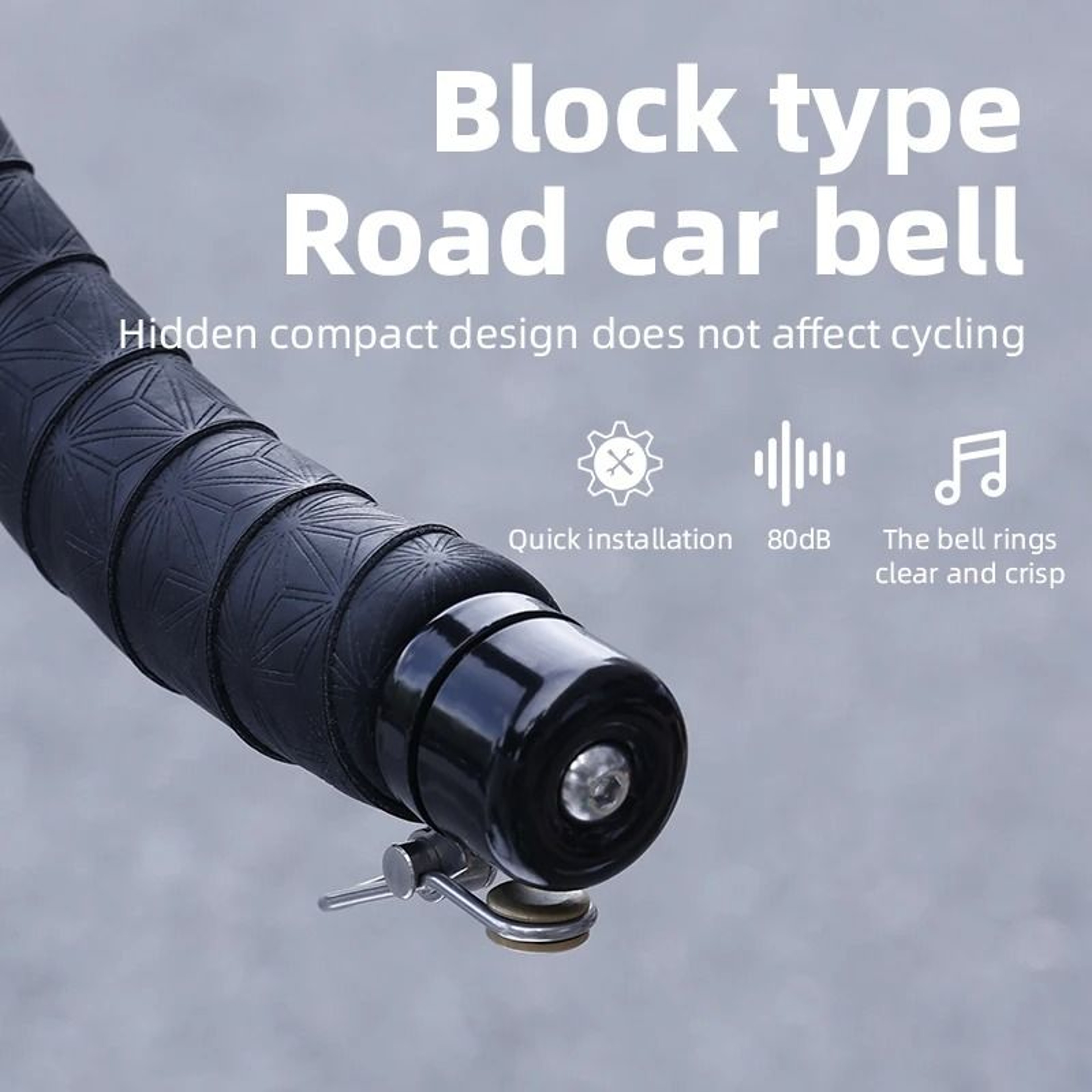 Retro Mini Bicycle Bell For Curved Handlebars With Loud Alarm Sound 3