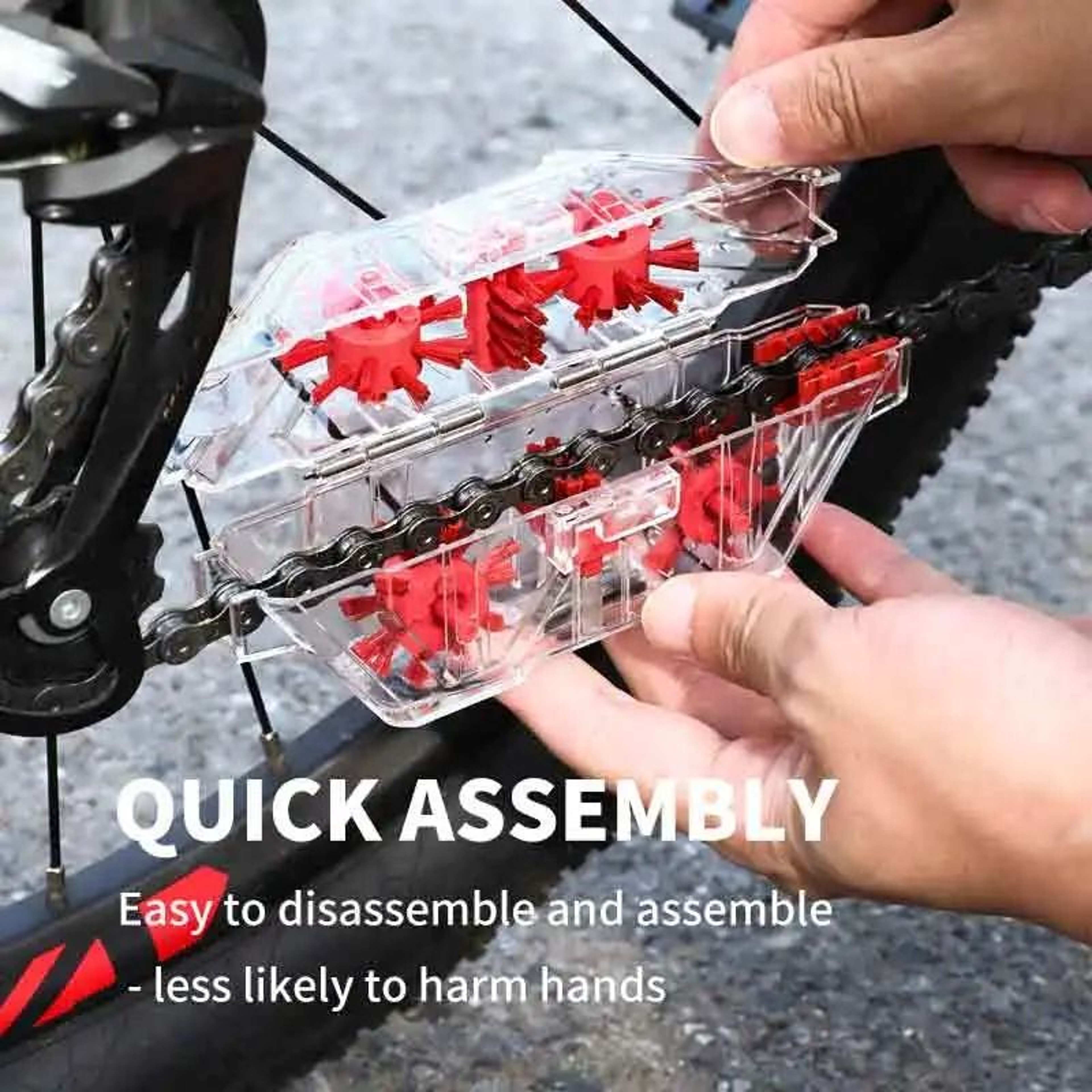 Multi Function Bike Chain And Wheel Cleaning Tool Set 2