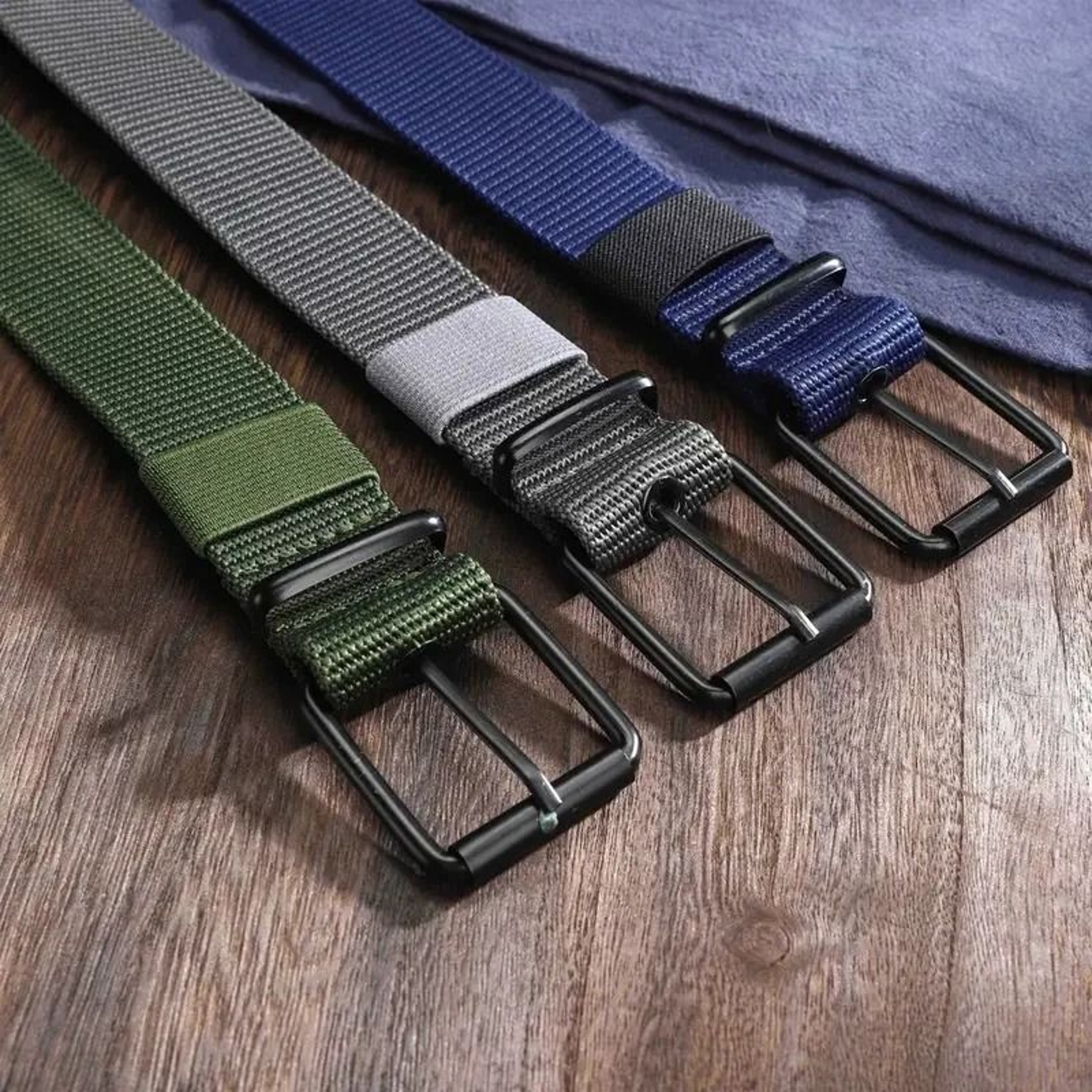 Porous Canvas Pin Buckle Belt Trendy Eyelet Belt For Men And Women 1