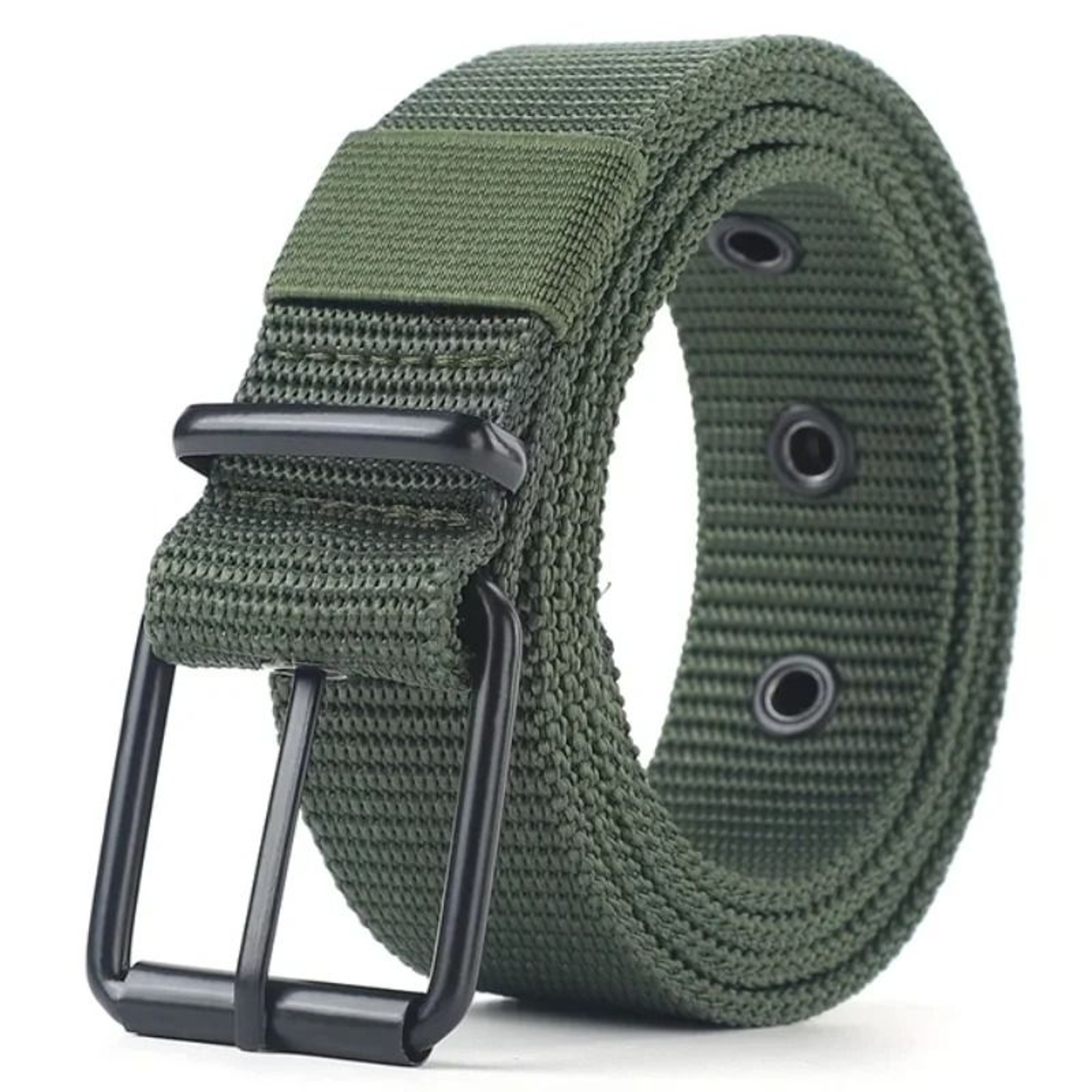 Porous Canvas Pin Buckle Belt Trendy Eyelet Belt For Men And Women 5