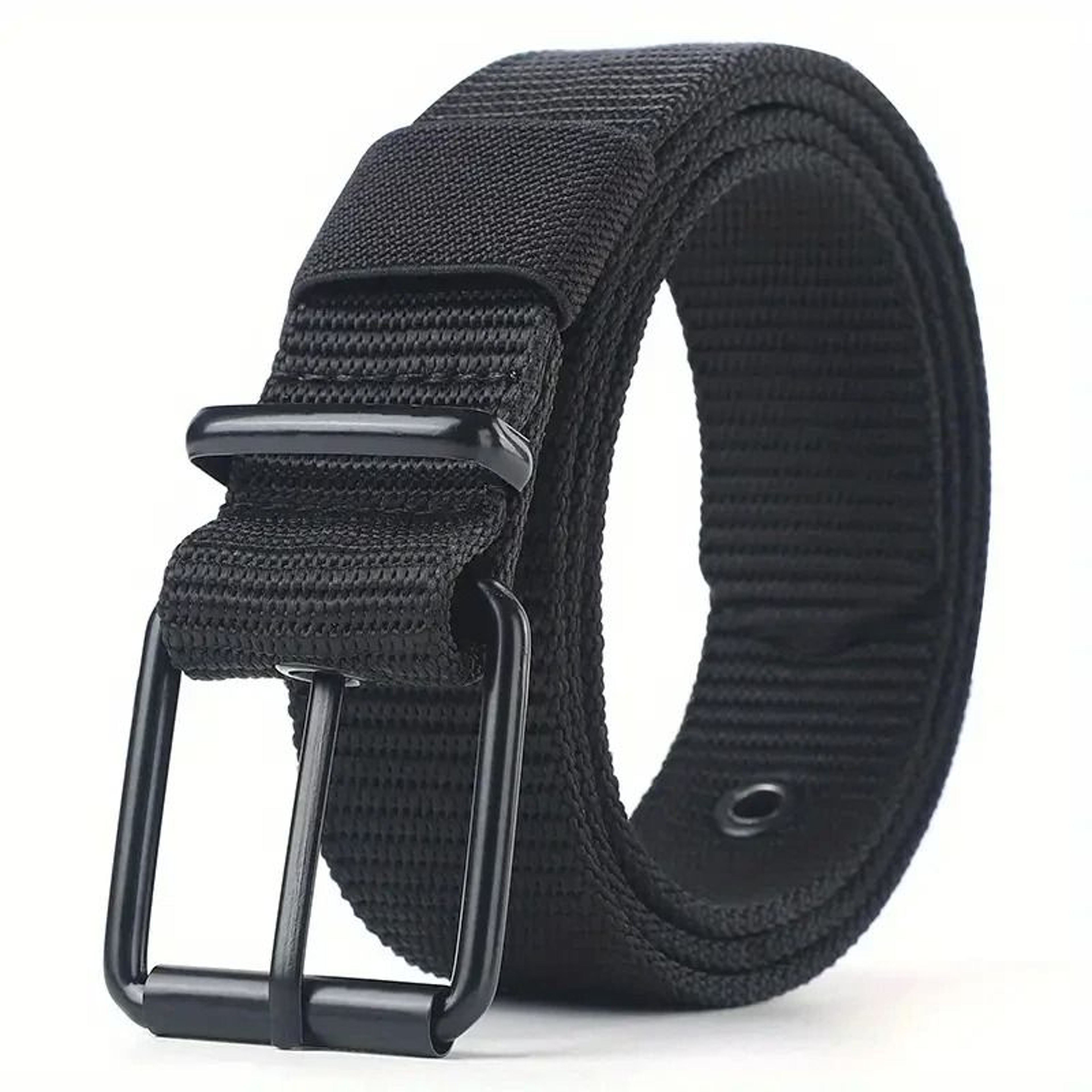 Porous Canvas Pin Buckle Belt Trendy Eyelet Belt For Men And Women 7