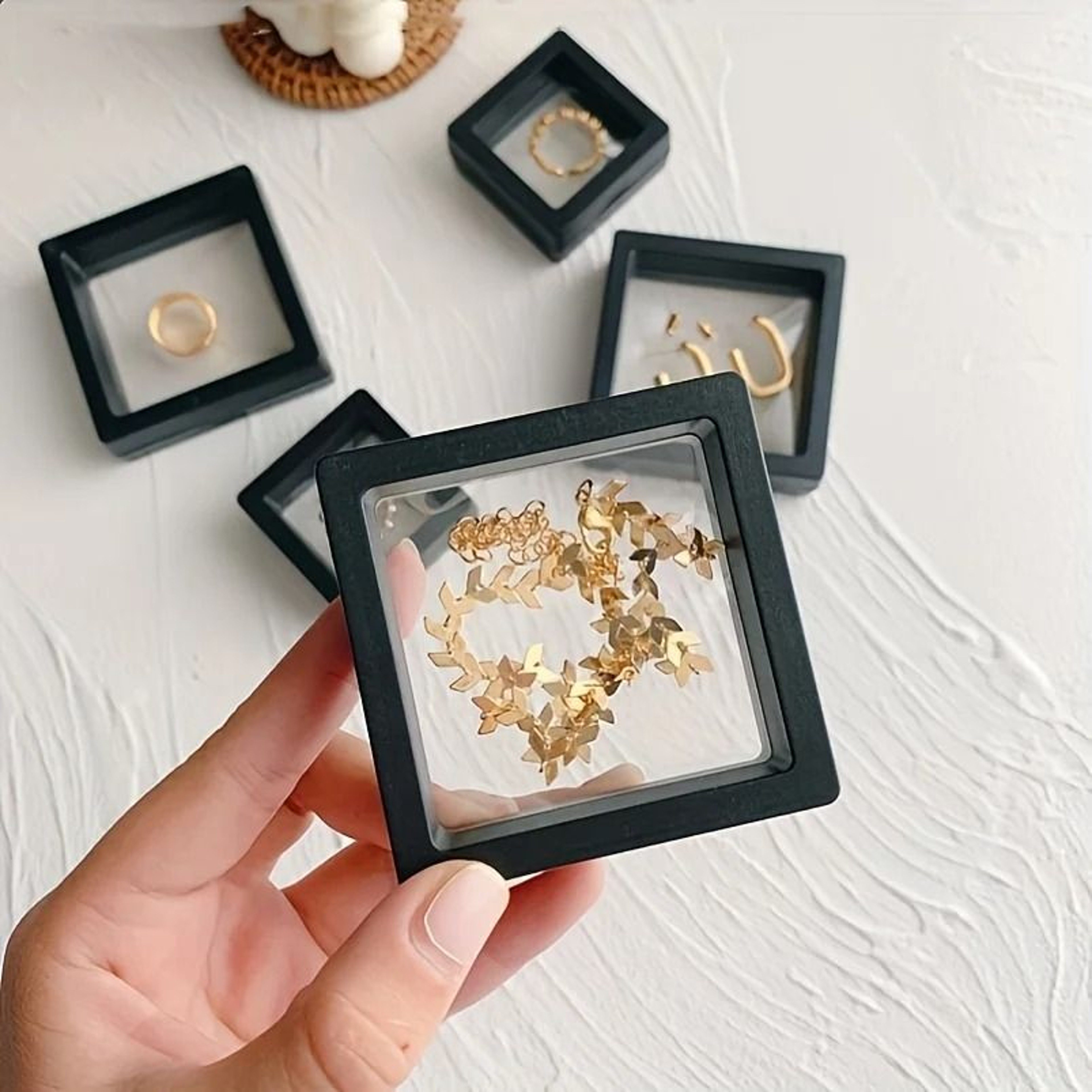 Plastic Display Box Set Ten Piece For Jewelry Coins And Collectibles 2