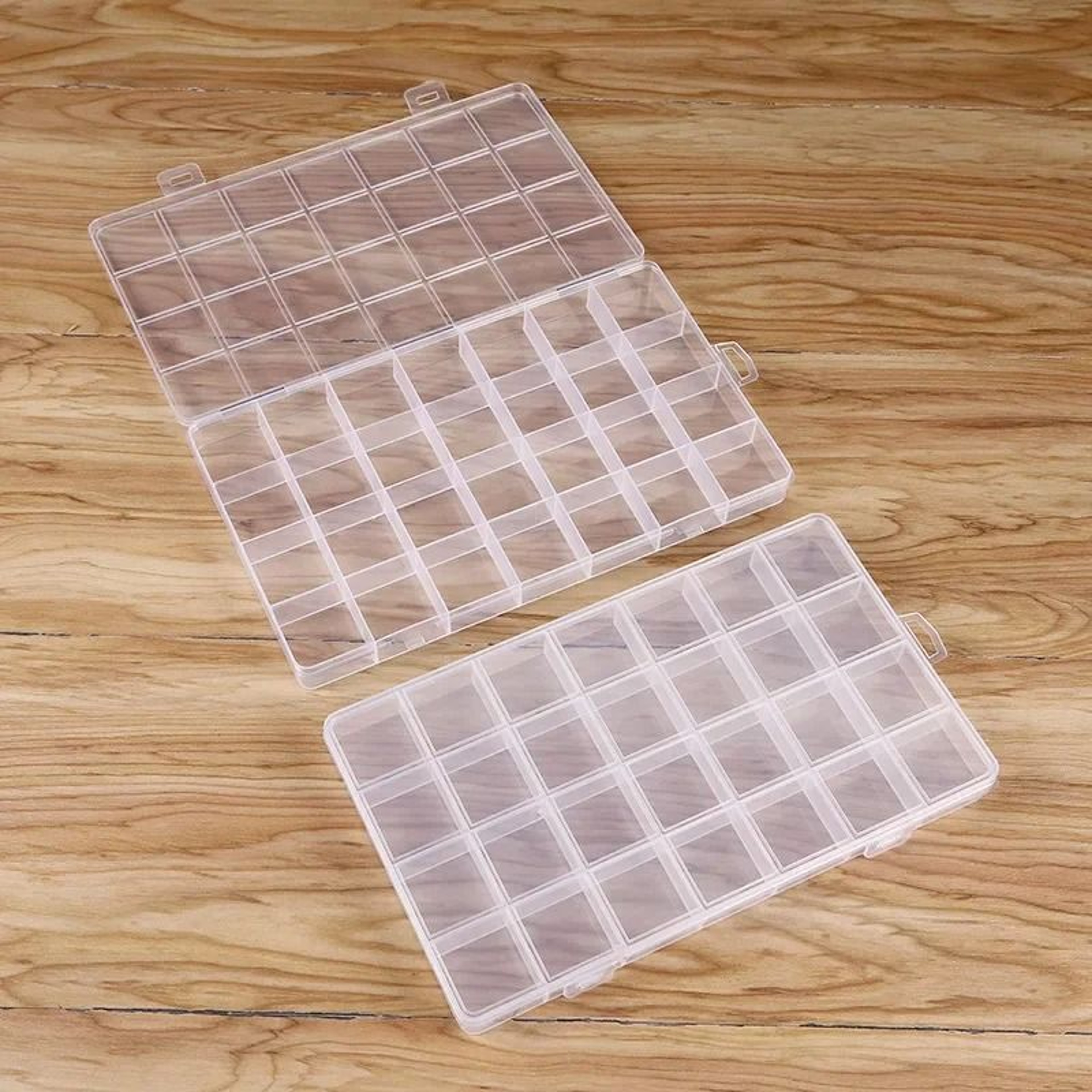 Plastic Jewelry Organizer Box With Multiple Compartments 4