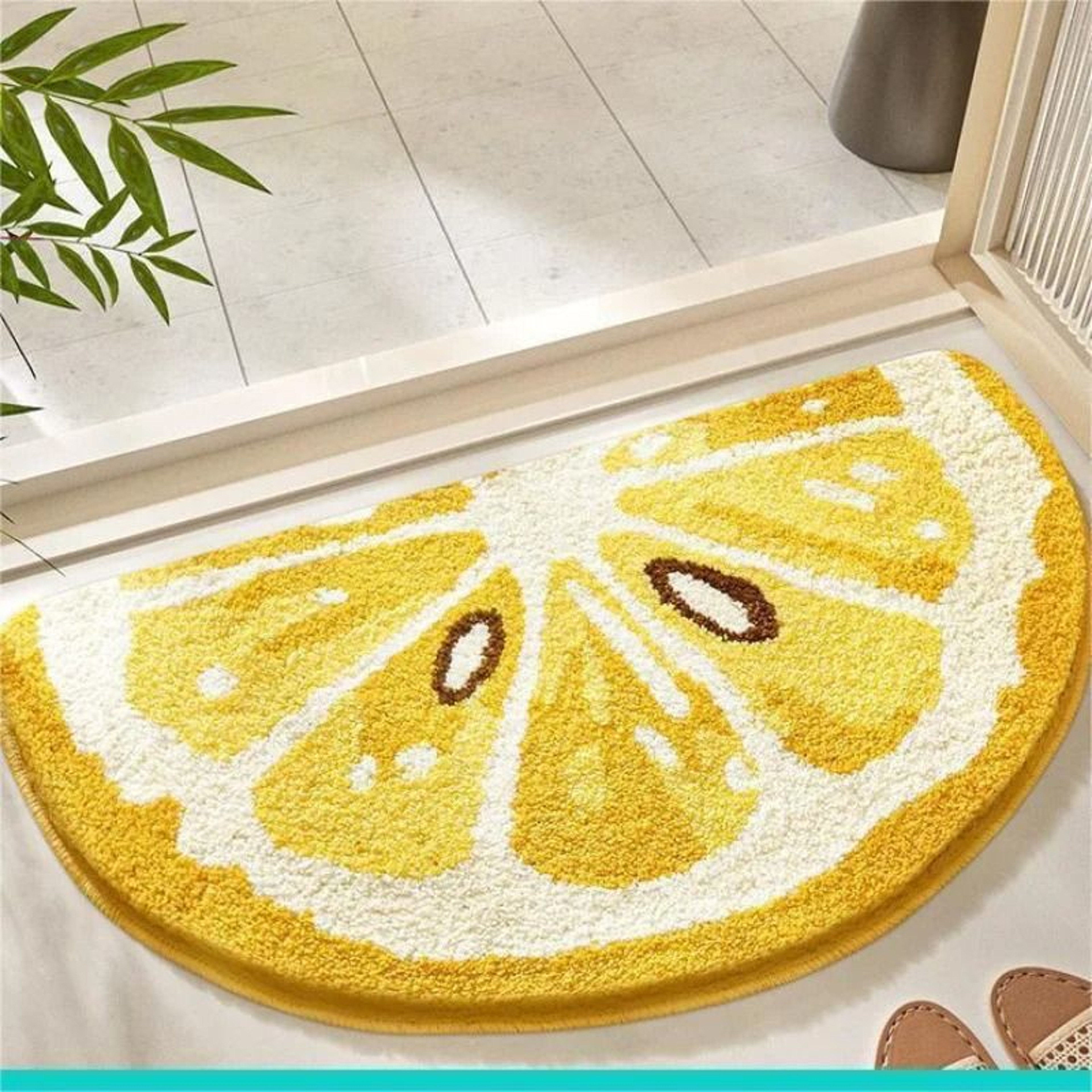 Semi Circular Decorative Floor Mat For Bathroom And Bedroom 2