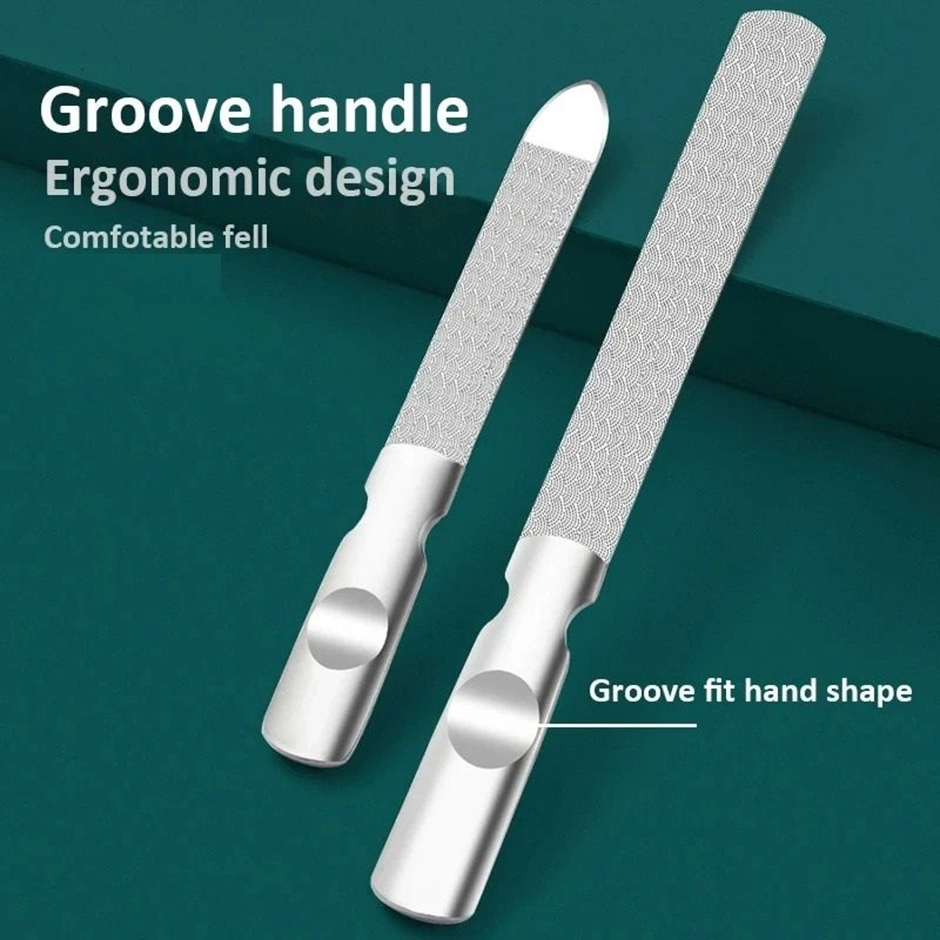 Double Sided Stainless Steel Nail File For Manicure And Pedicure 0