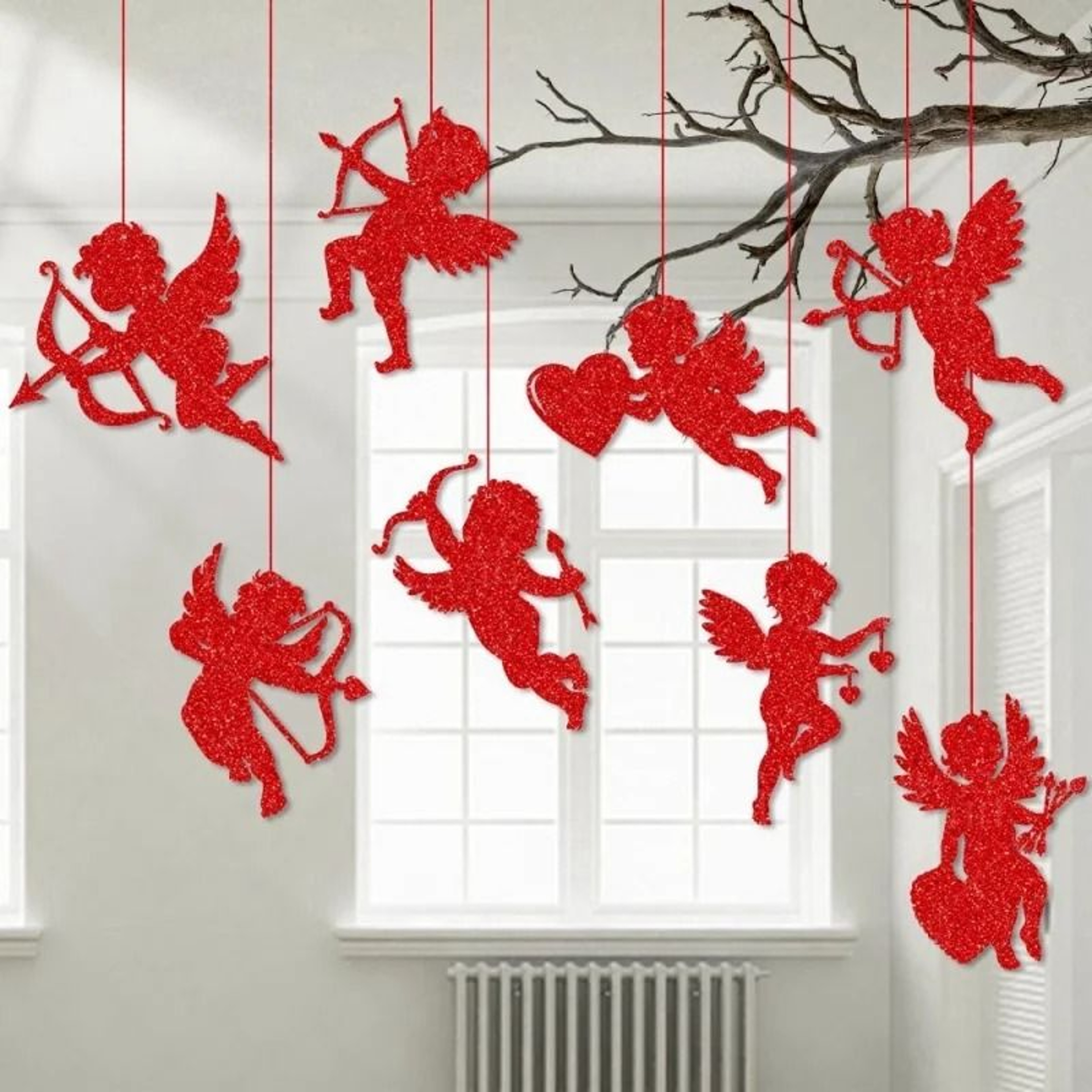 Valentine Themed Cupid Hanging Decorations For Parties And Events 1