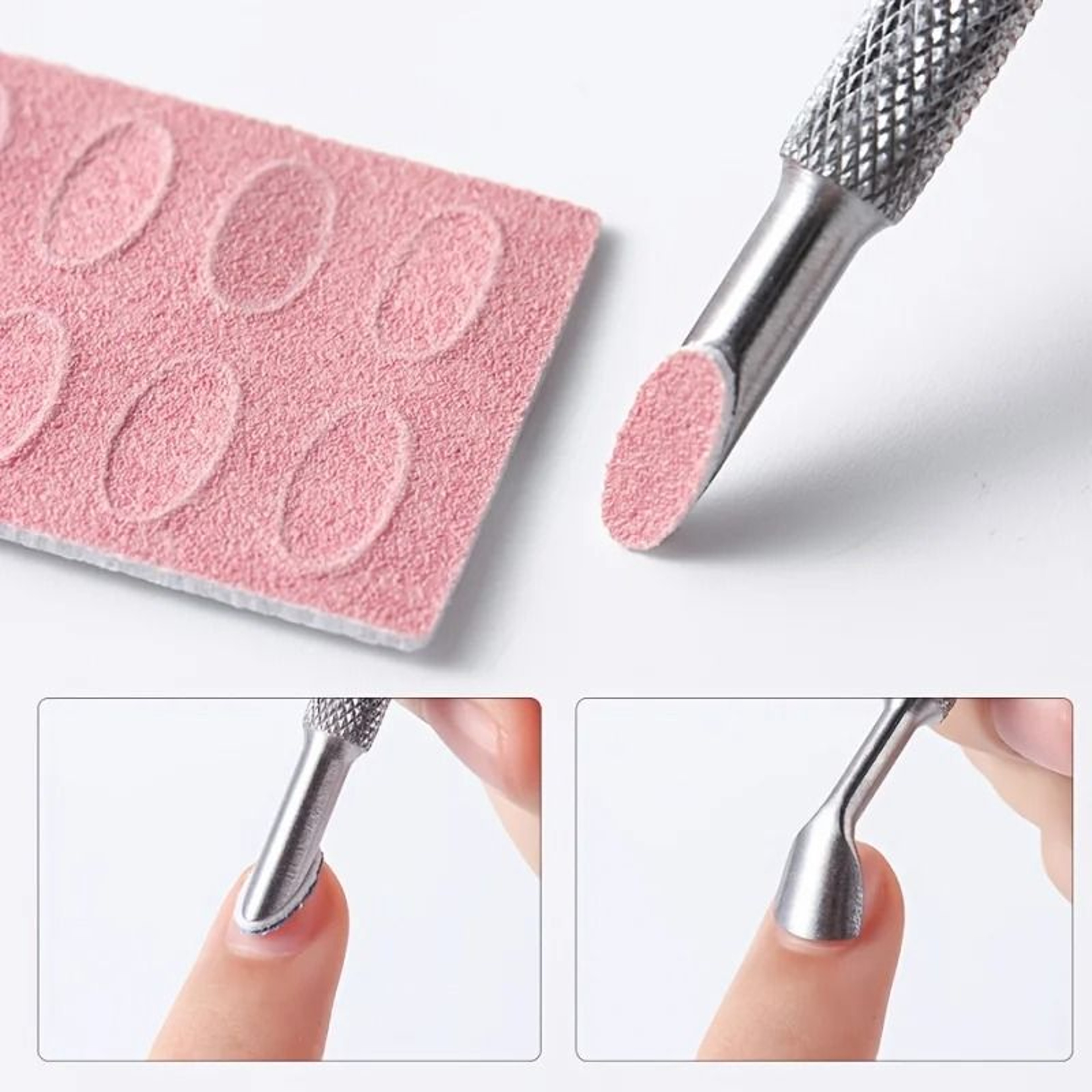 Nail Art Grinding Tool Set With Cuticle Pusher And Buffing Files 1