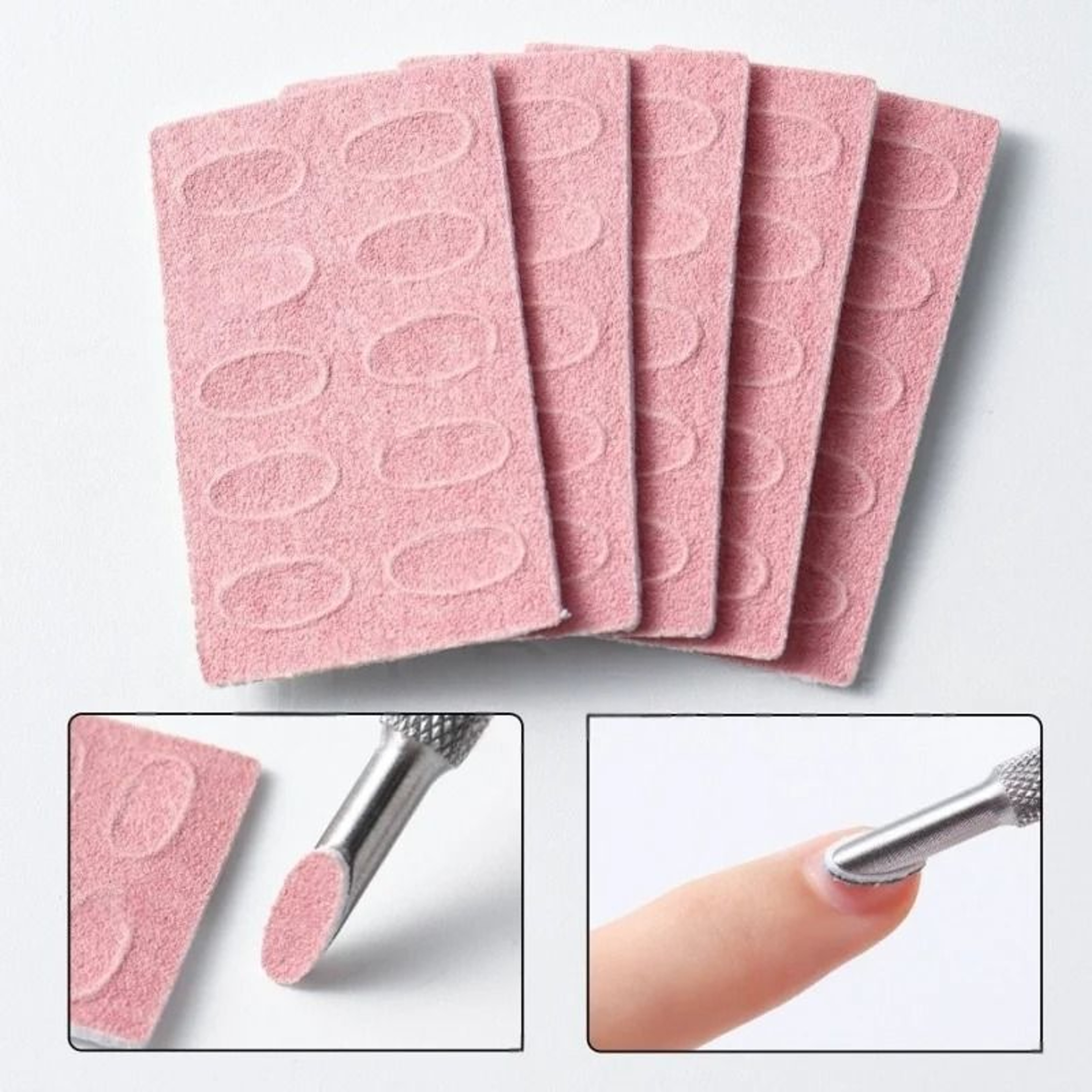 Nail Art Grinding Tool Set With Cuticle Pusher And Buffing Files 5