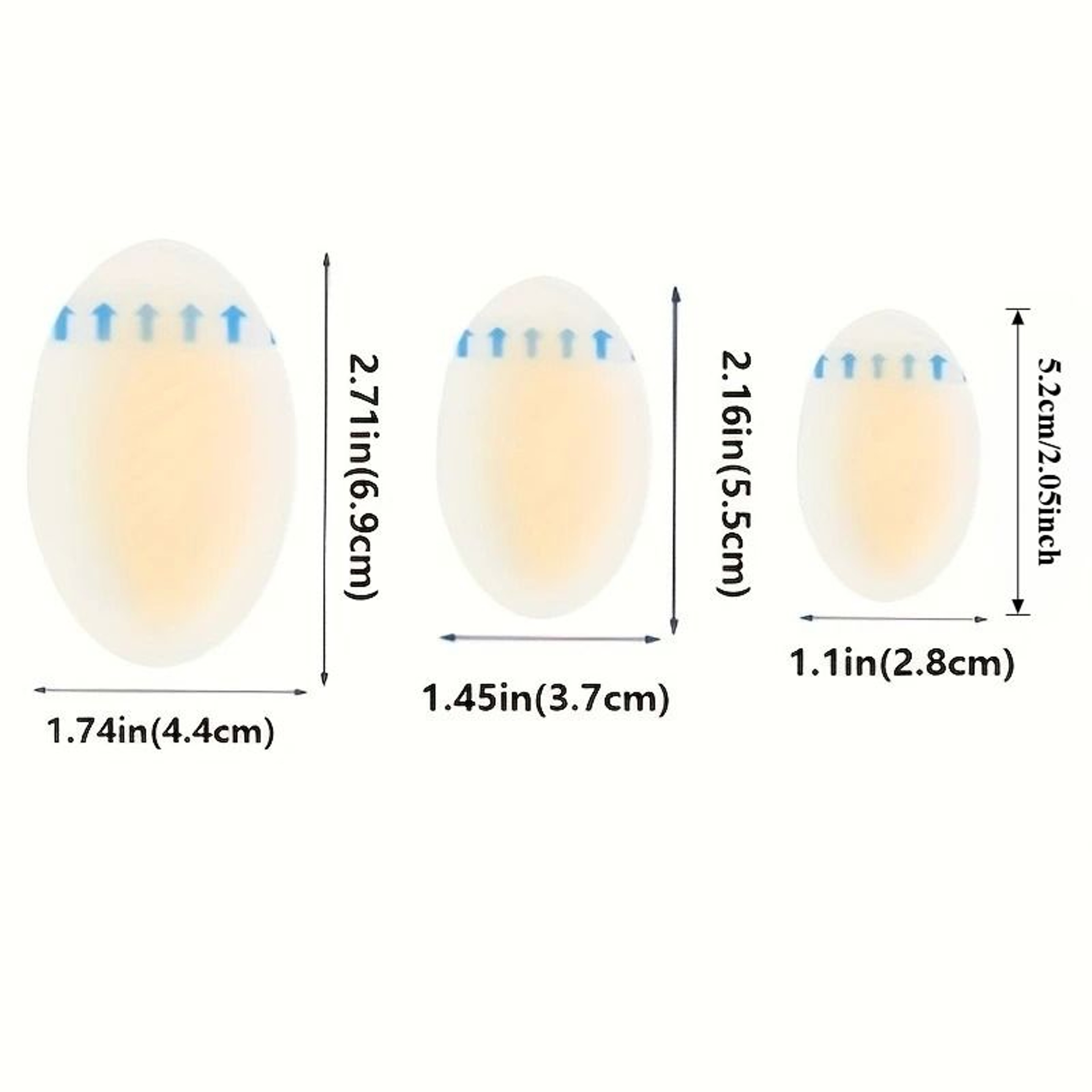Hydrocolloid Gel Foot Pads For Heel And Forefoot Comfort 2
