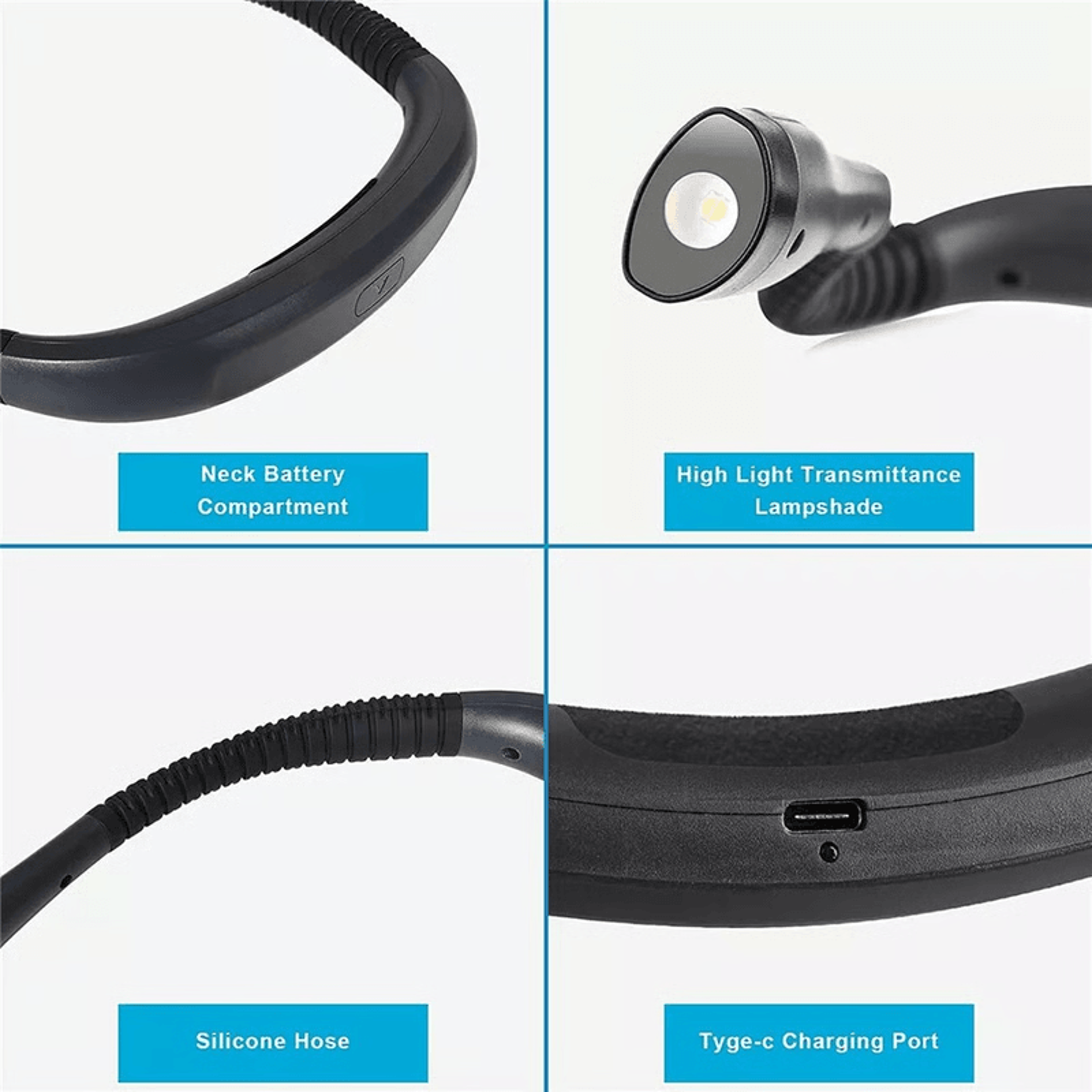 flexible neck light for quiet crafting