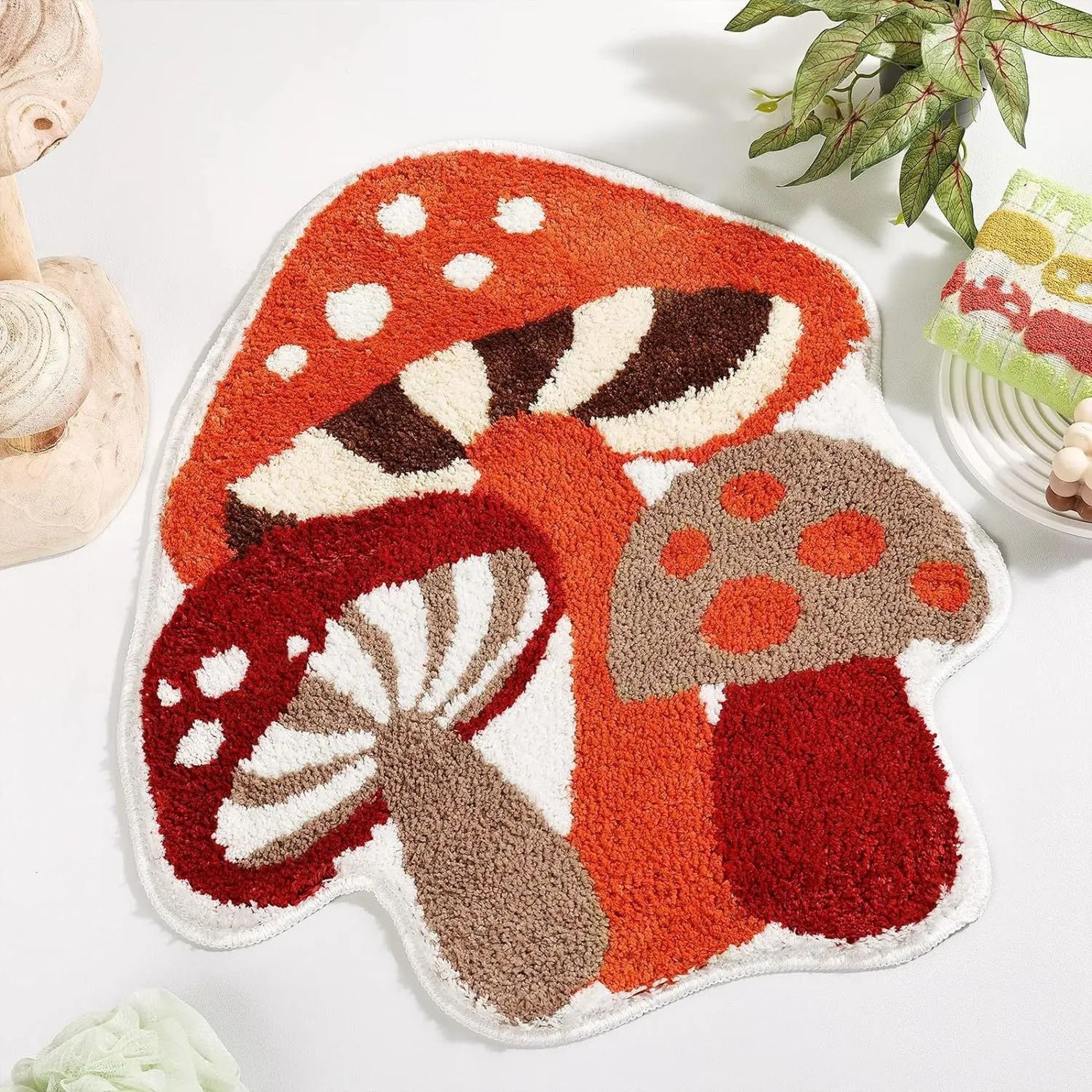 Nordic Style Mushroom Shaped Non Slip Floor Mat 3