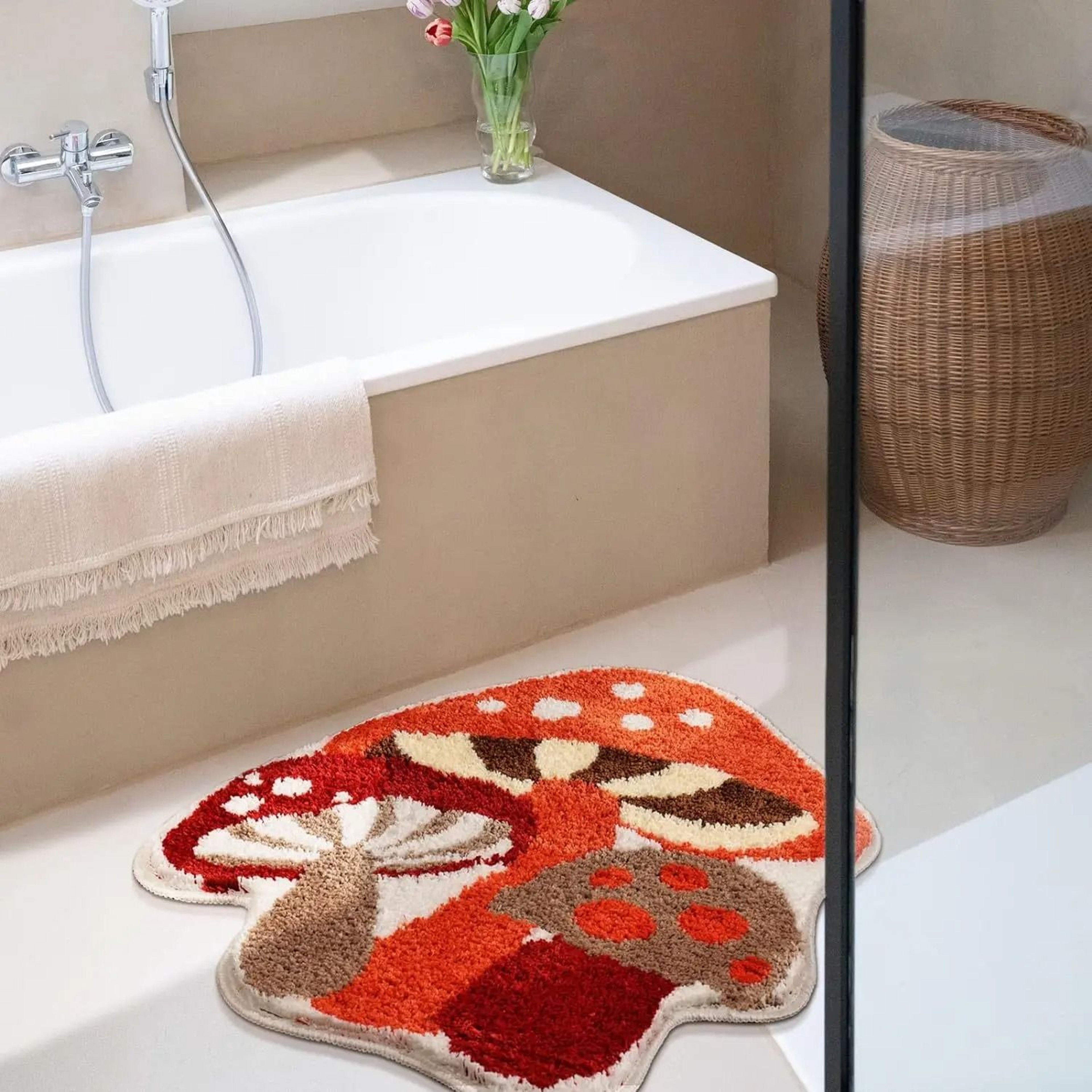 Nordic Style Mushroom Shaped Non Slip Floor Mat 5