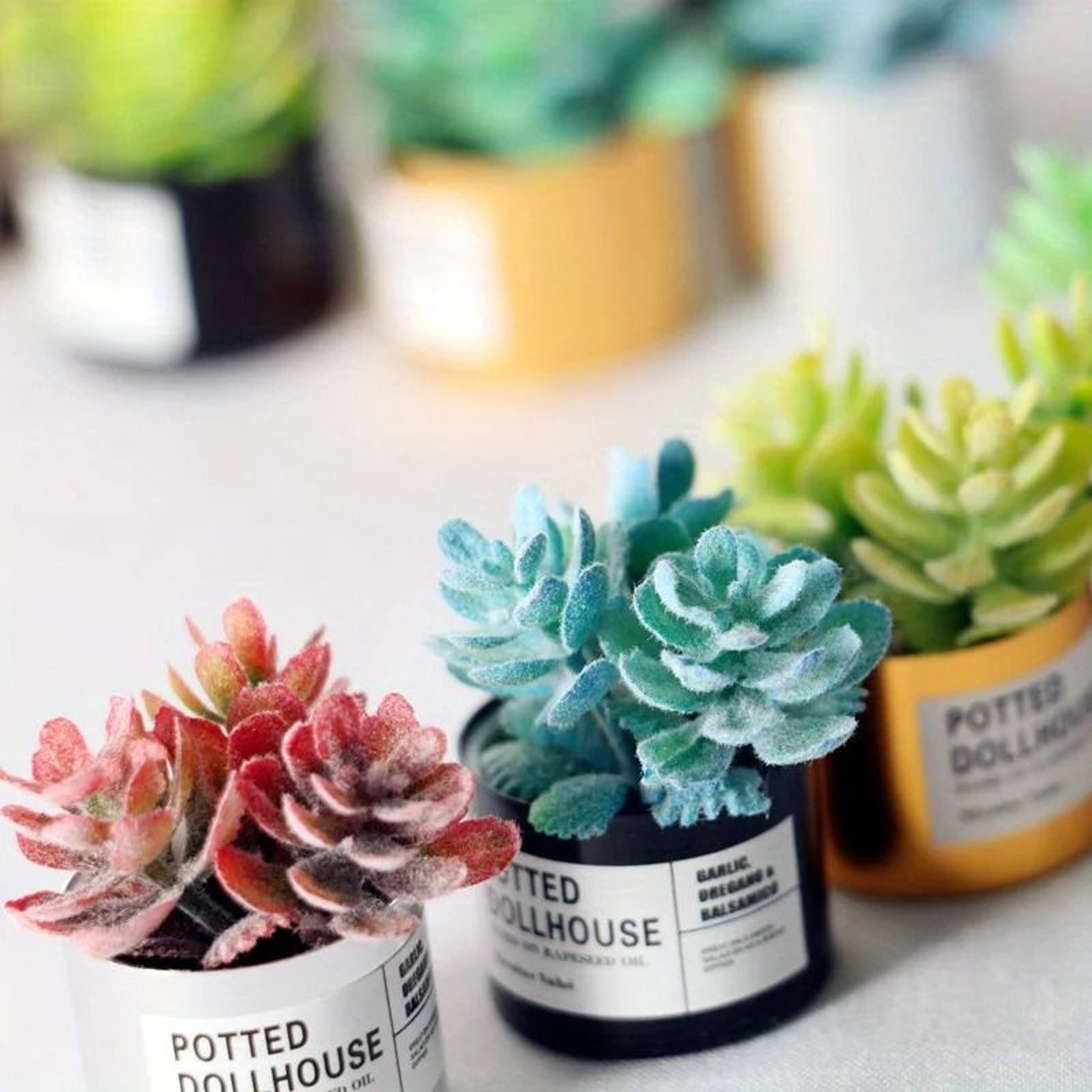 Miniature Metal Potted Plants For Dollhouse Decor 4
