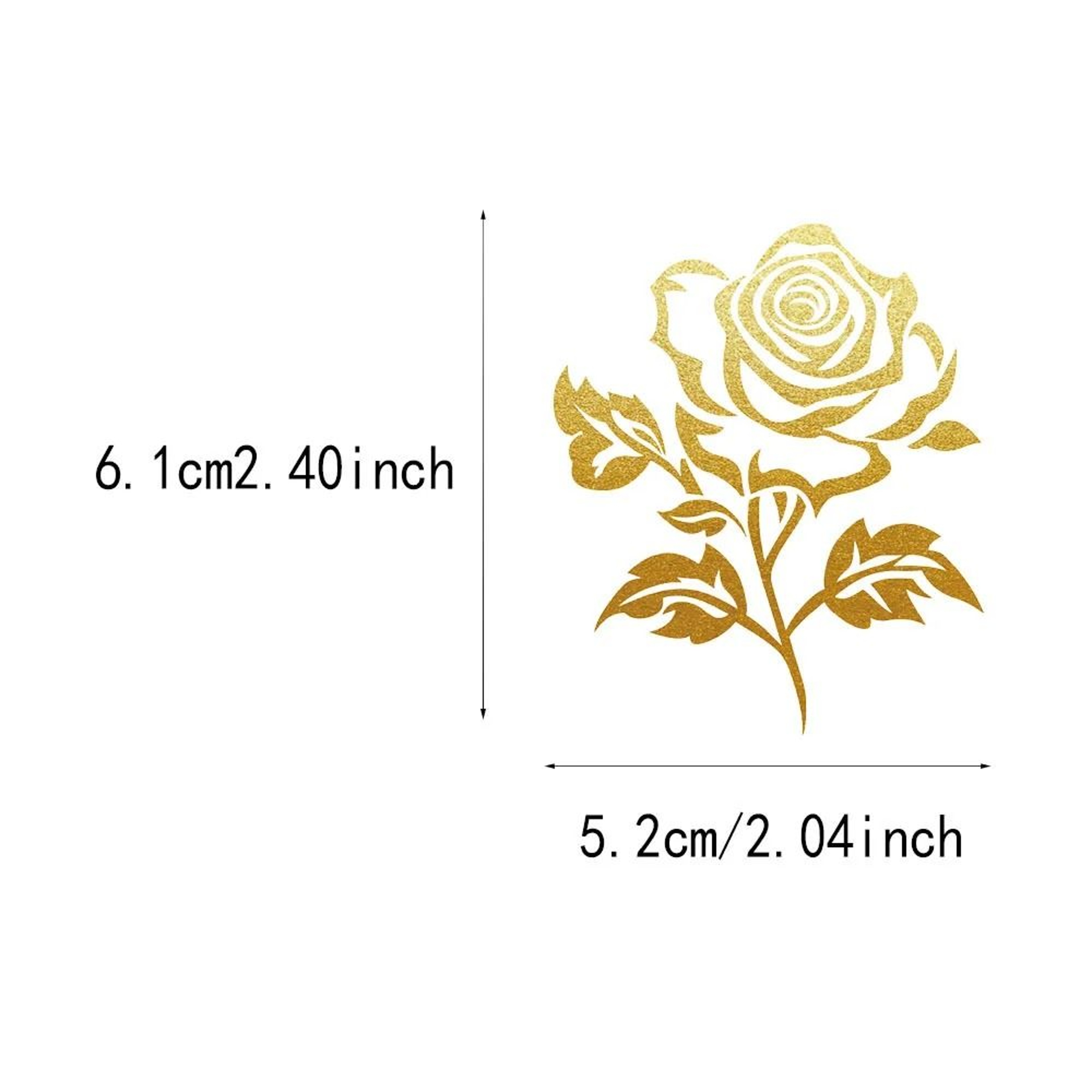 Transparent Floral Self Adhesive Stickers Set 3