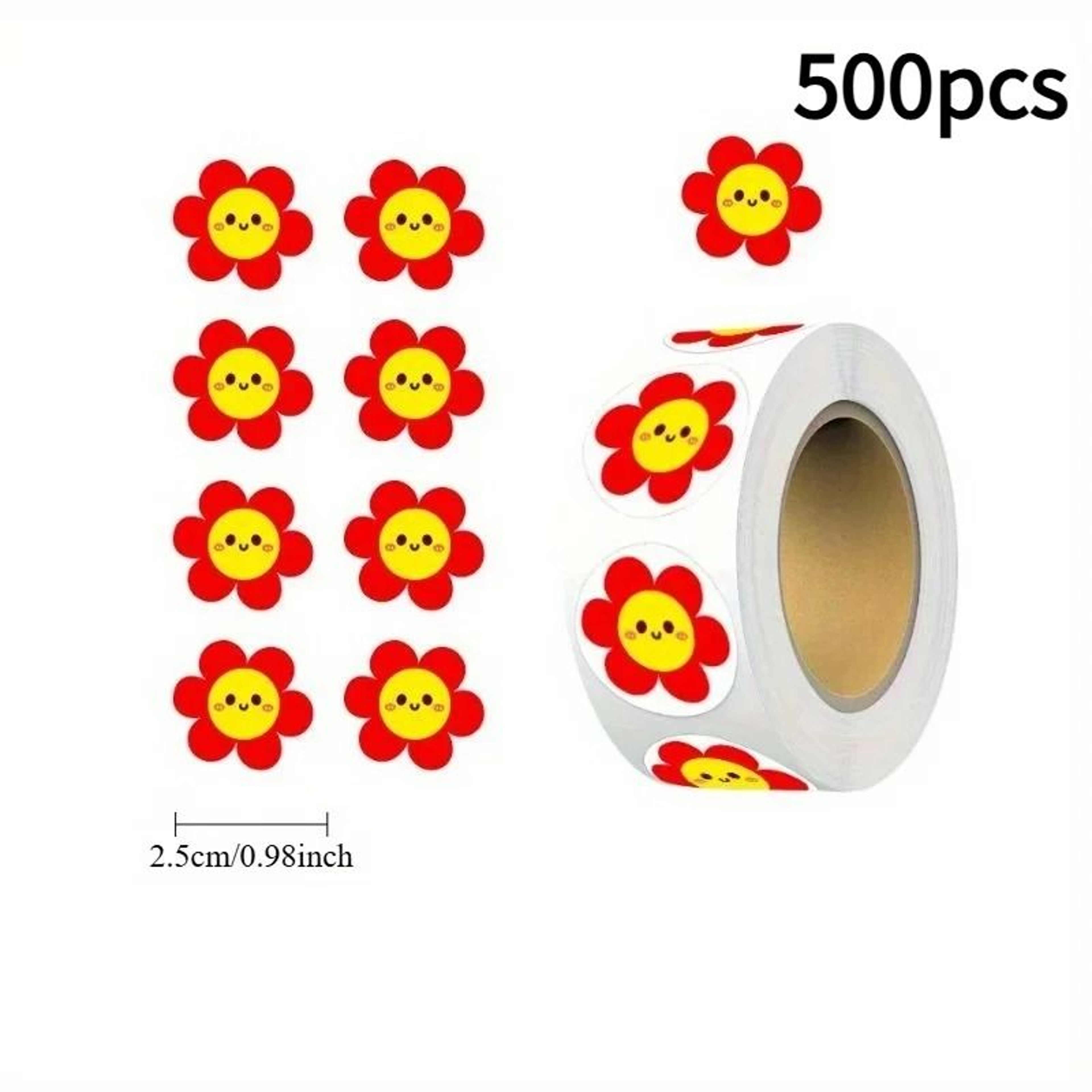 Vibrant Flower Self Adhesive Sticker Pack For Crafts 6