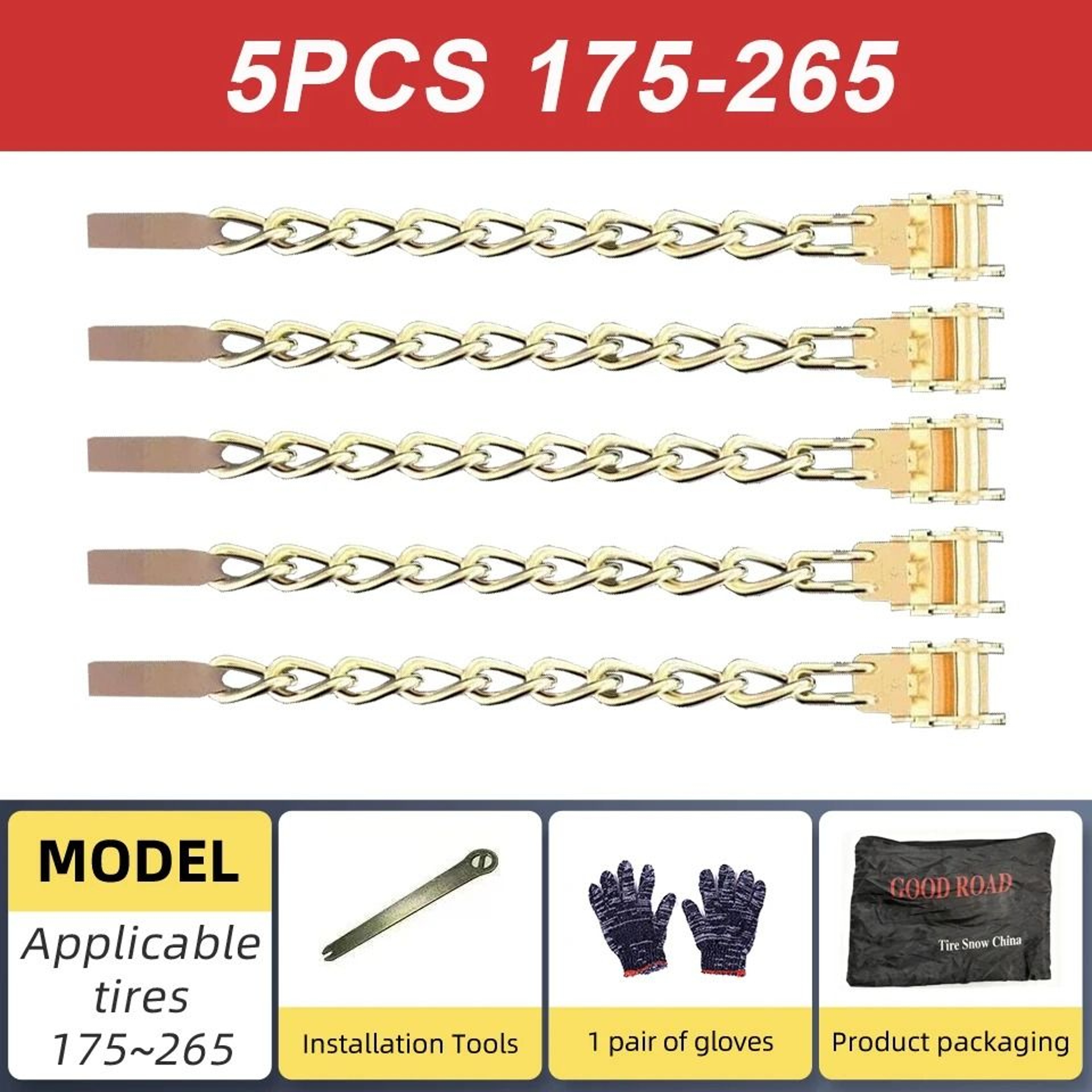 Car Tire Winter Snow Chains 8