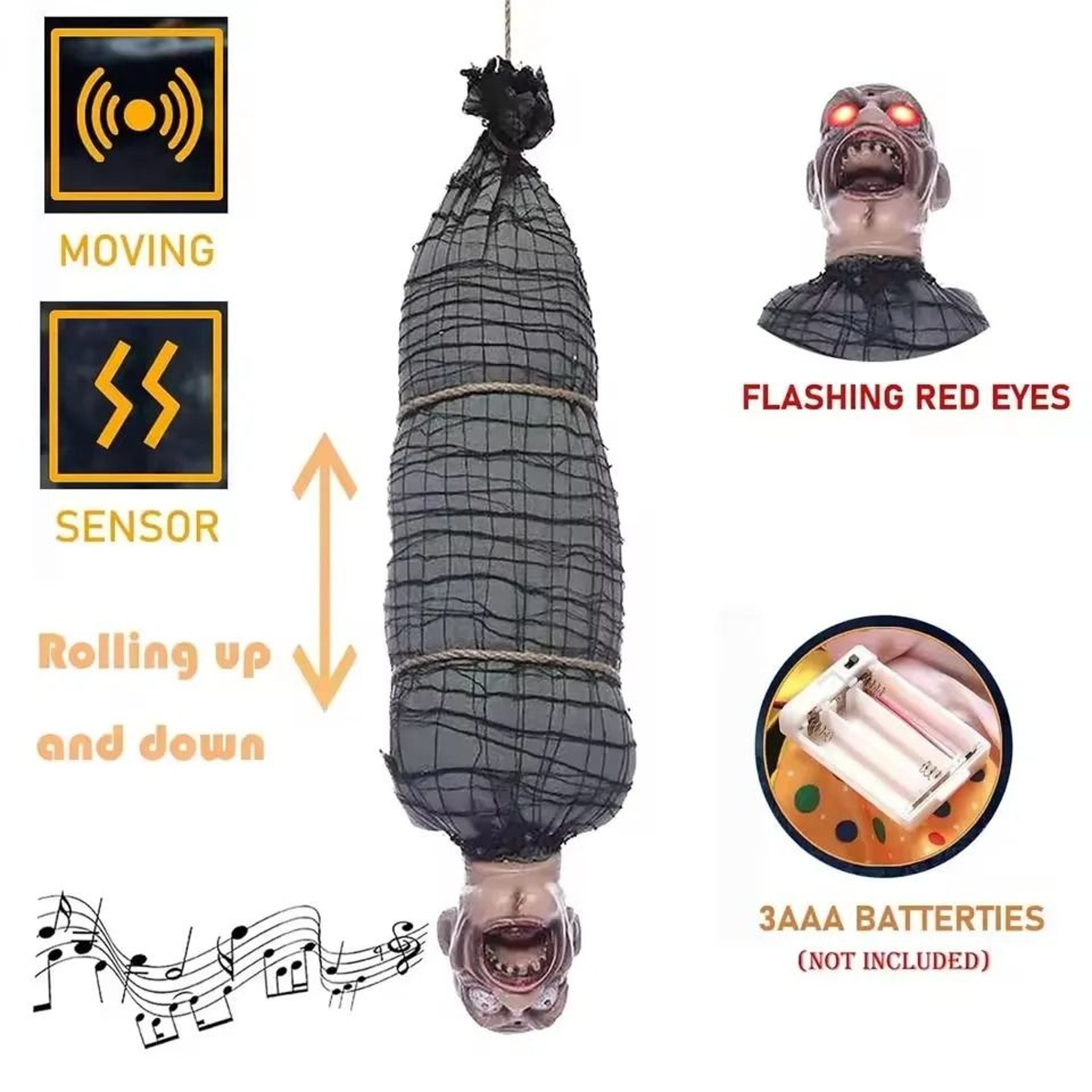 Animated Hanging Halloween Corpse 3